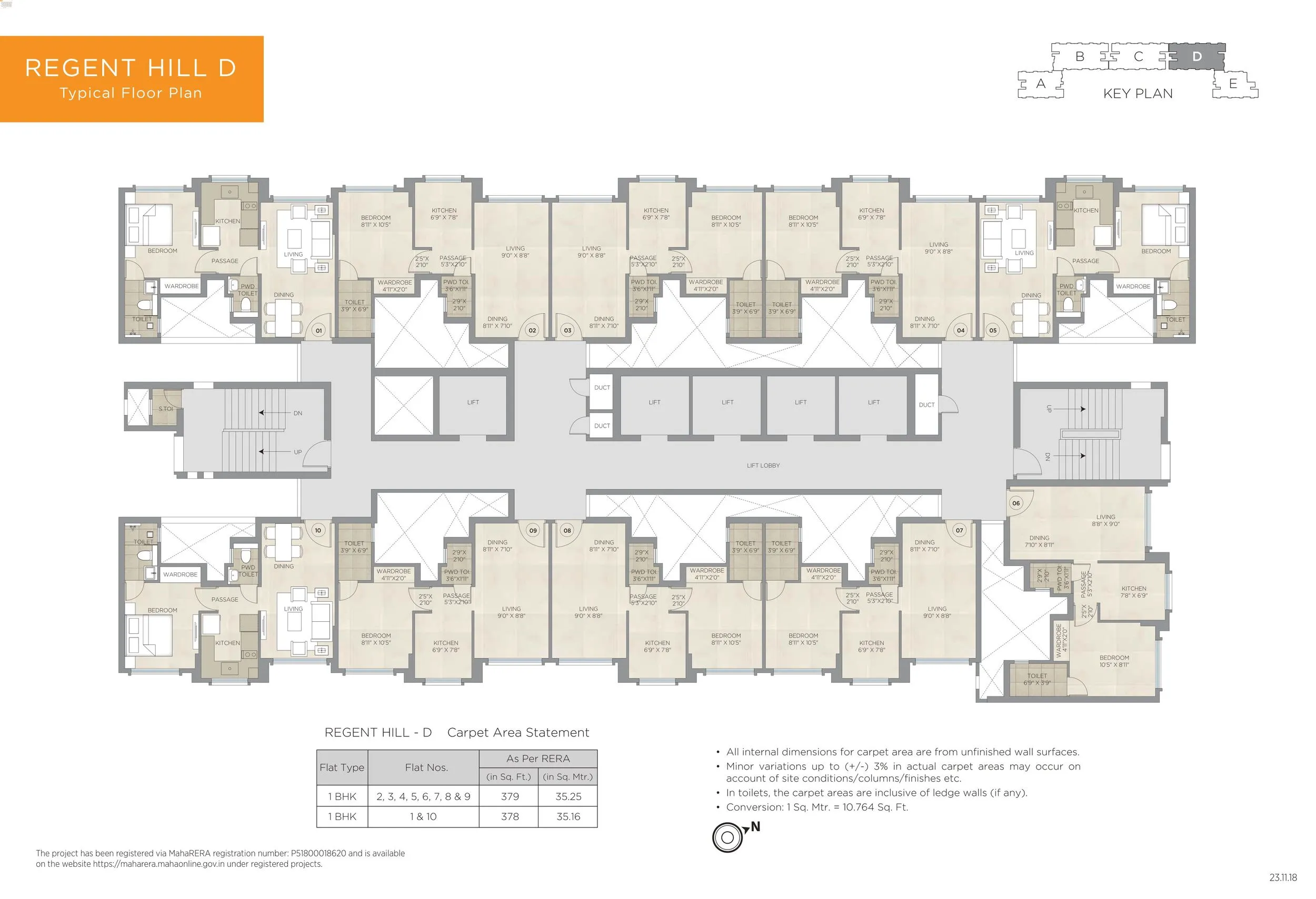 Hiranandani Regent Hill Floor plan 3