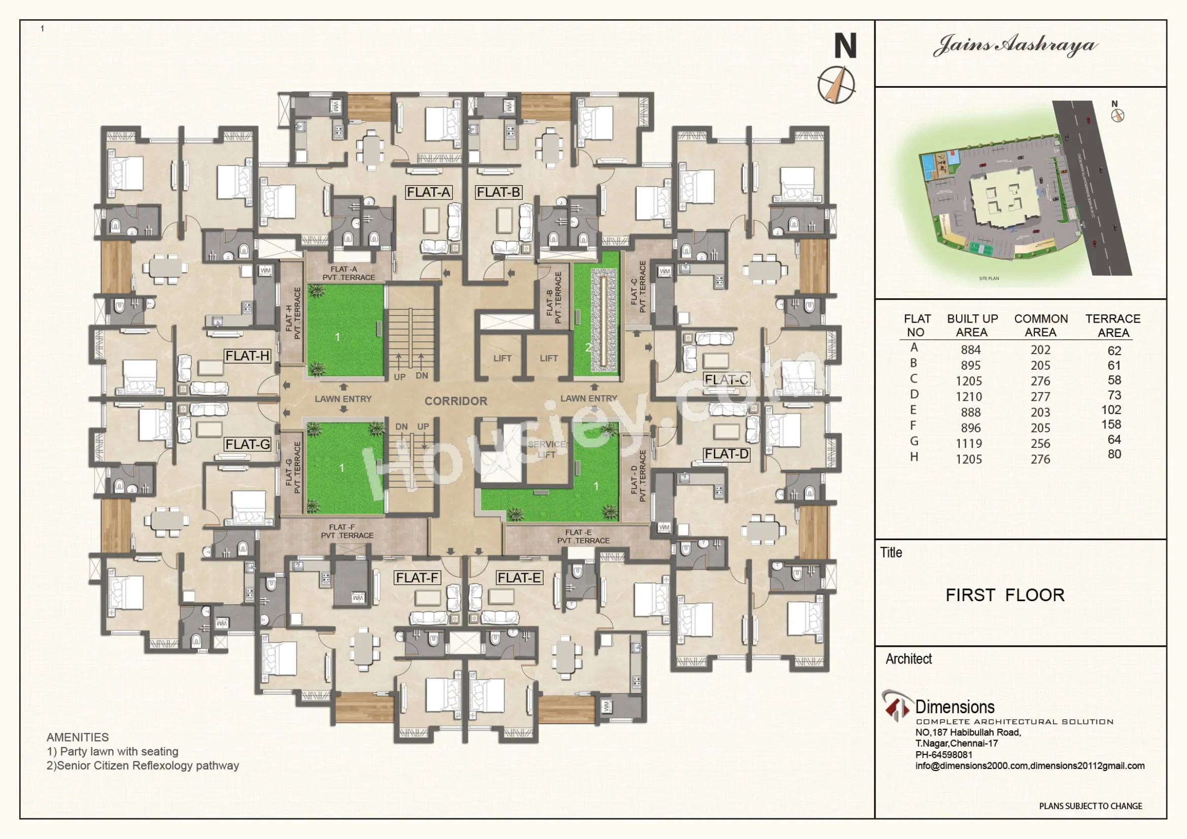 Jains Aashraya Floor plan 1