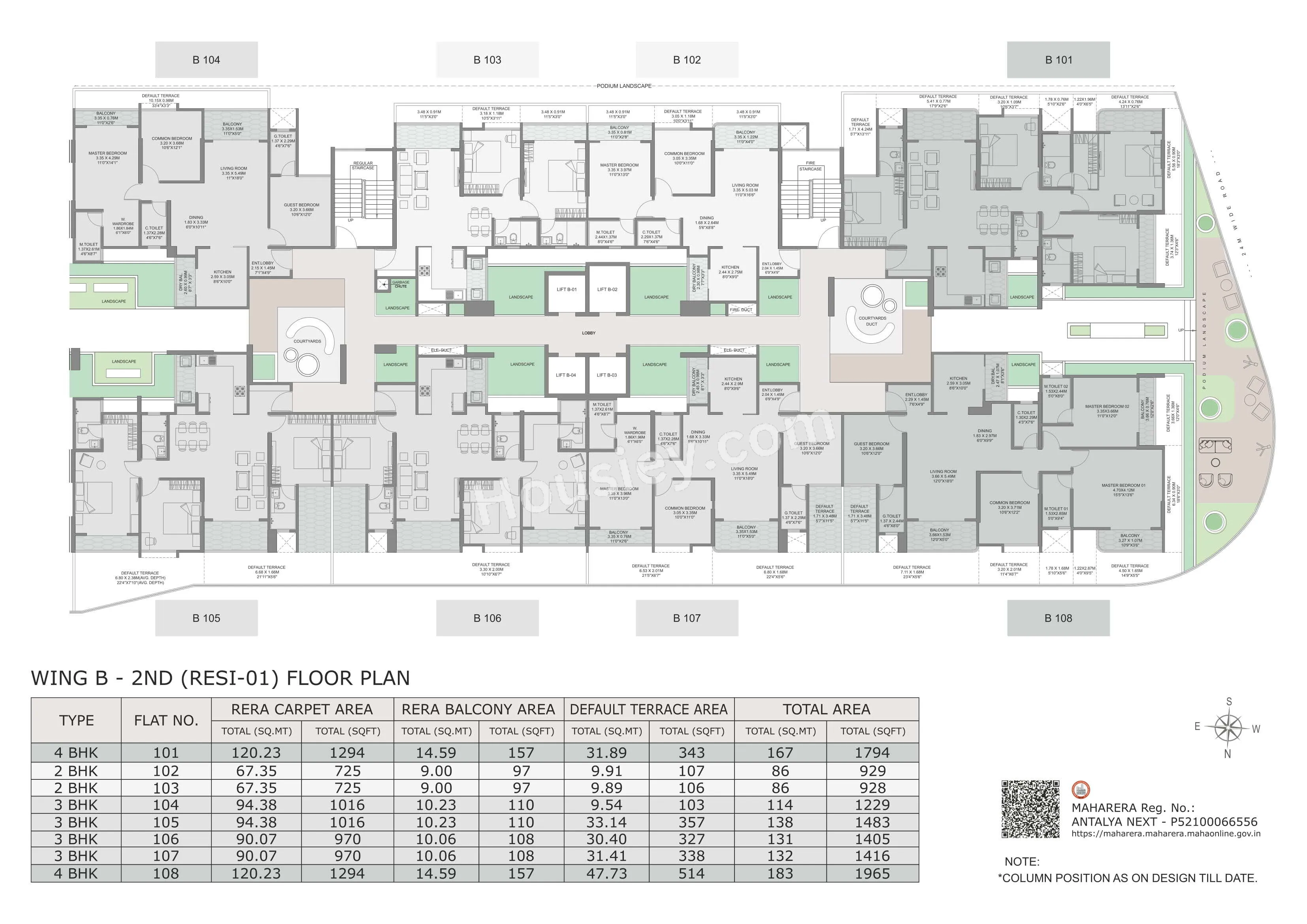 KLB Antalya Next Floor plan 1