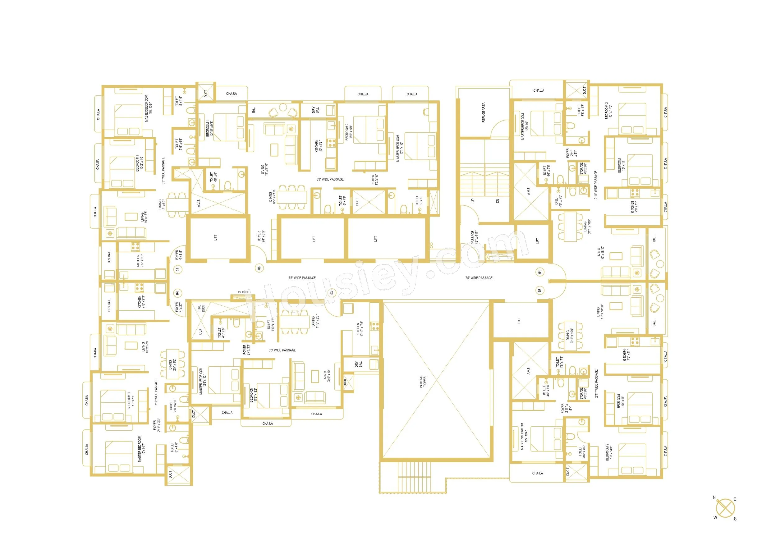 Kabra Tiara Floor plan 1