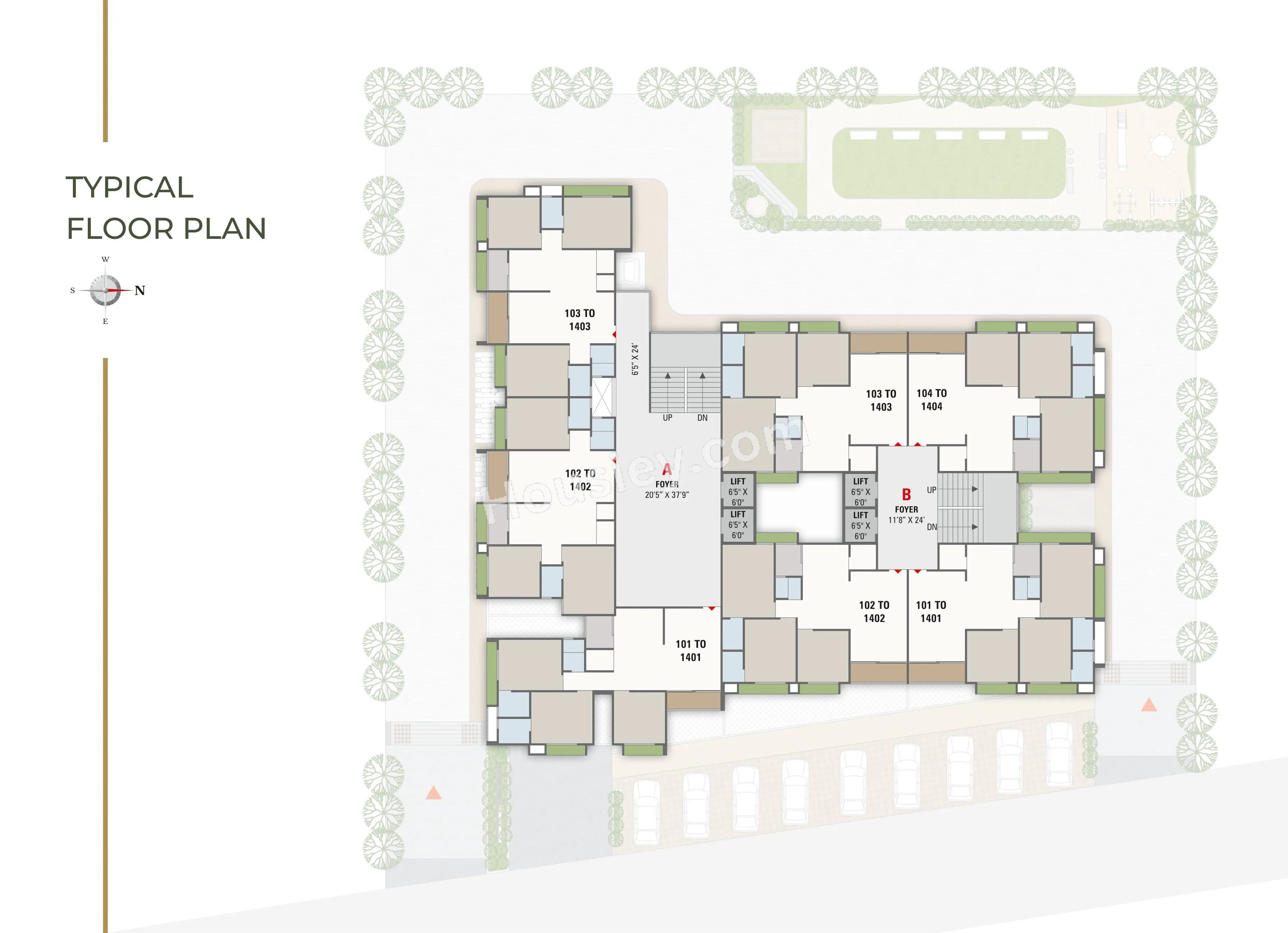 Kadamb Parisar Floor plan 1