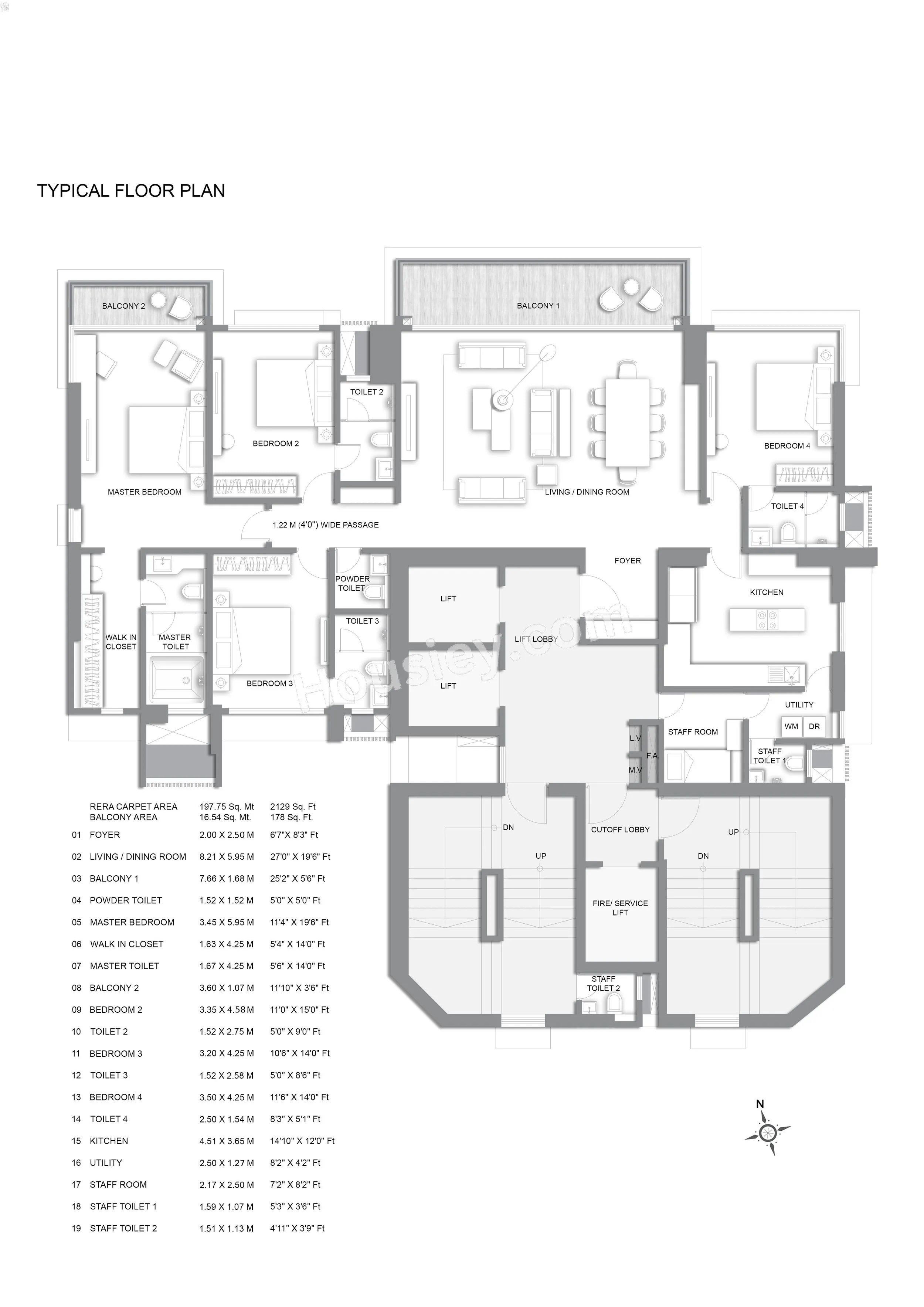 Kalpataru Oceana Floor Plan