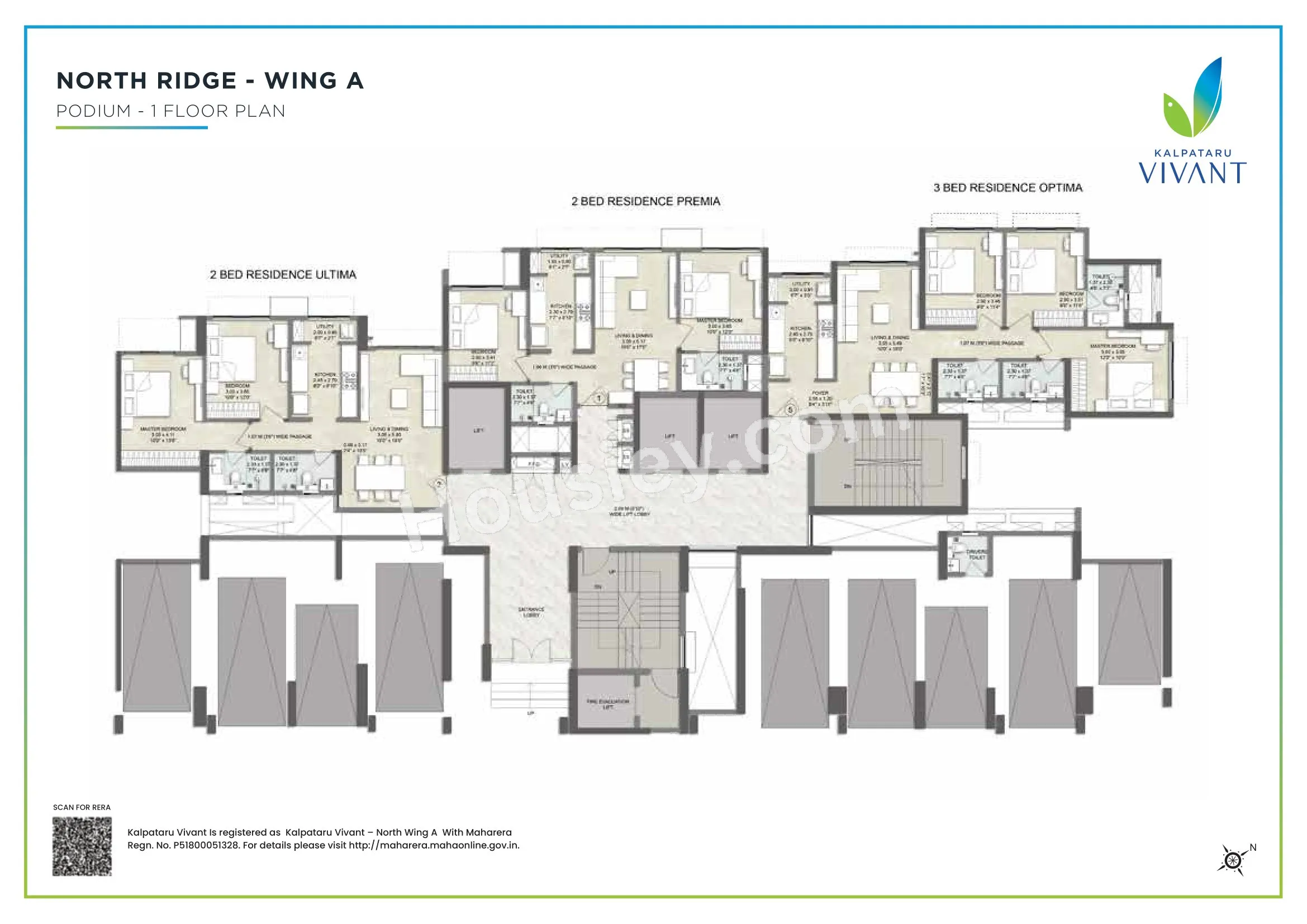 Kalpataru Vivant Floor plan 3
