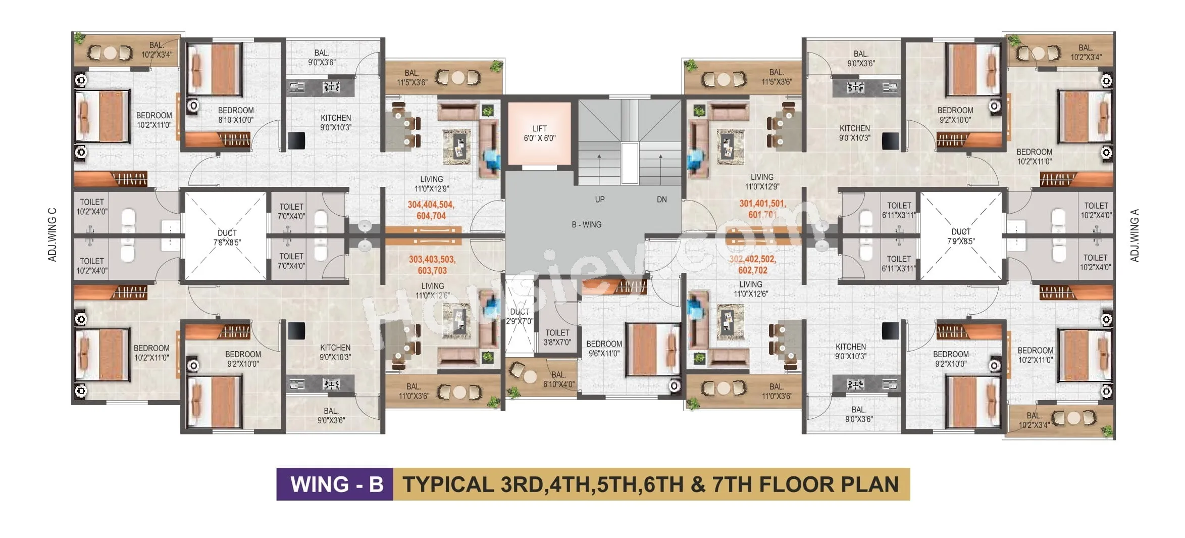 Kalpdeep Austin Tower Floor plan 7