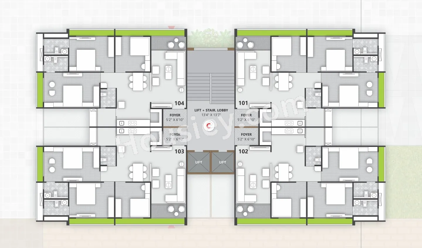 Kautilya One 54 Floor plan 4