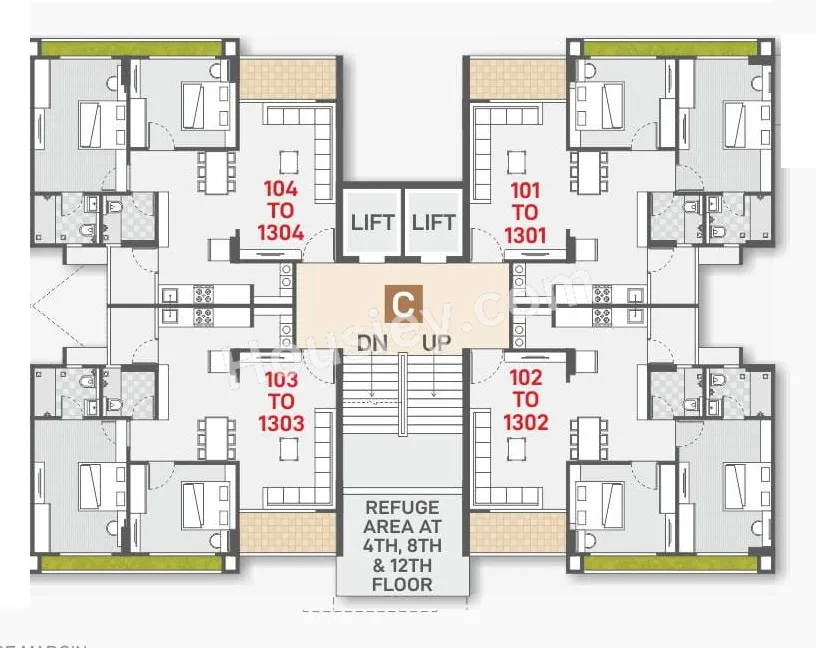 Keshvam SkyCity Floor plan 3