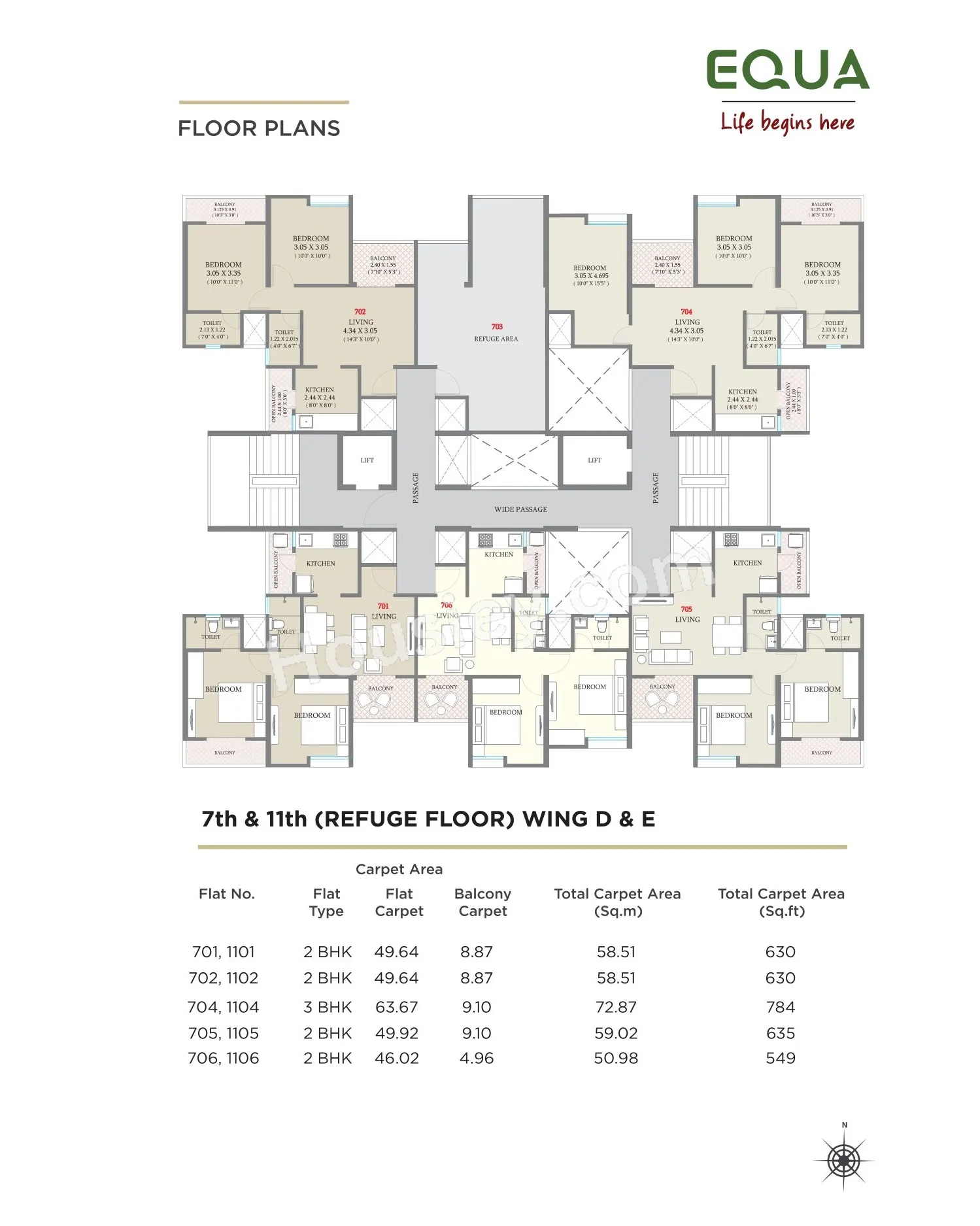 Kolte Patil Equa Floor plan 1