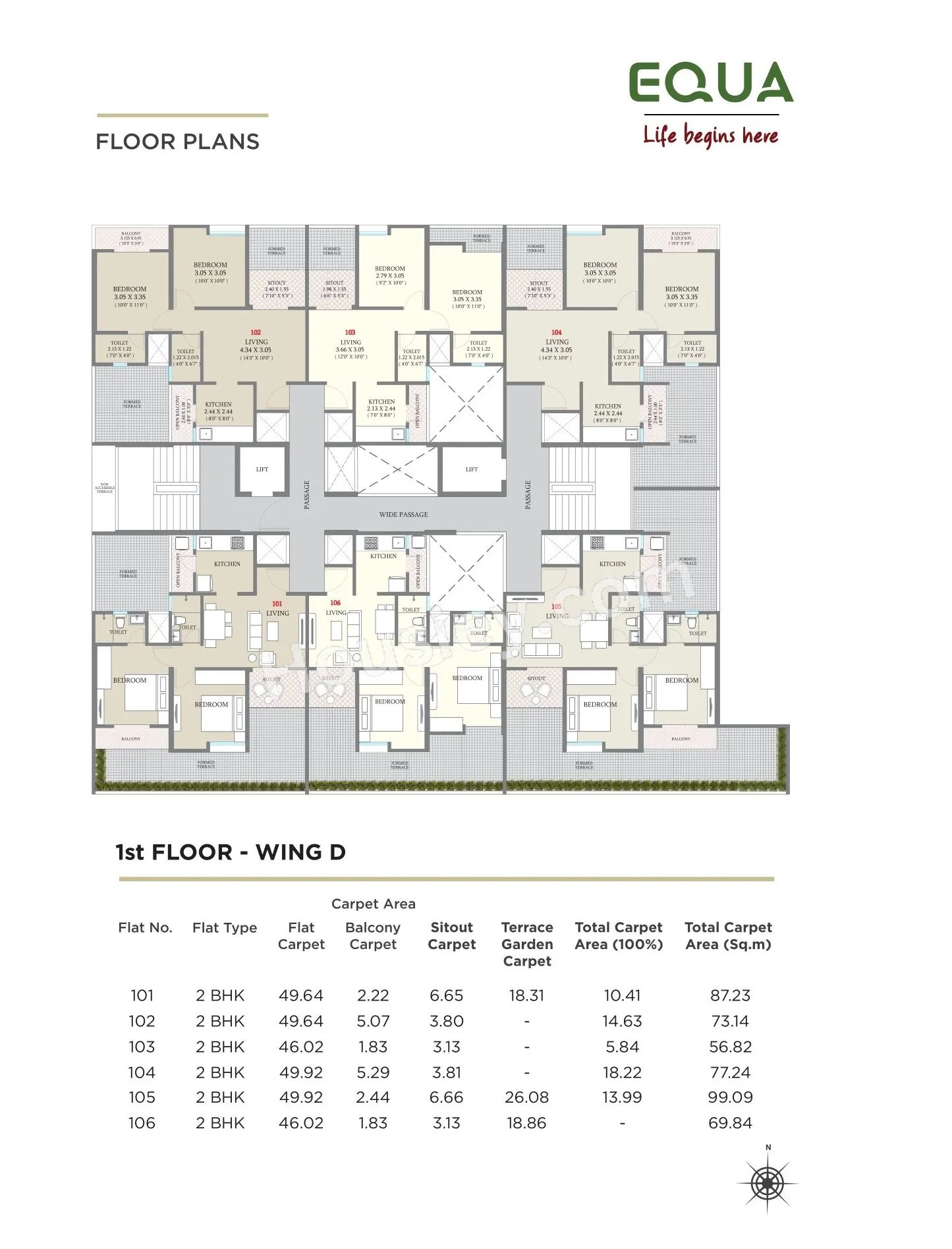 Kolte Patil Equa Floor plan 4