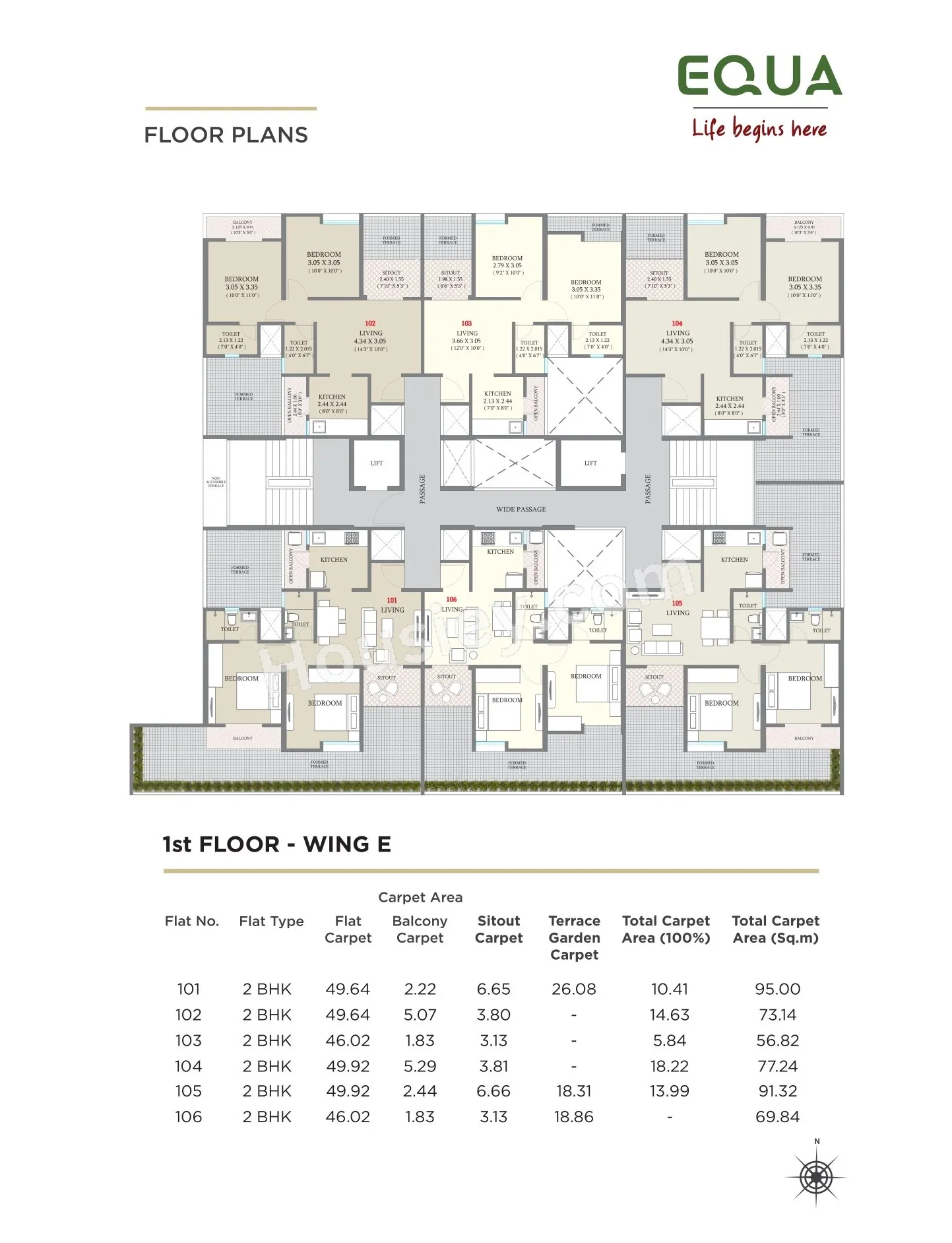 Kolte Patil Equa Floor plan 3