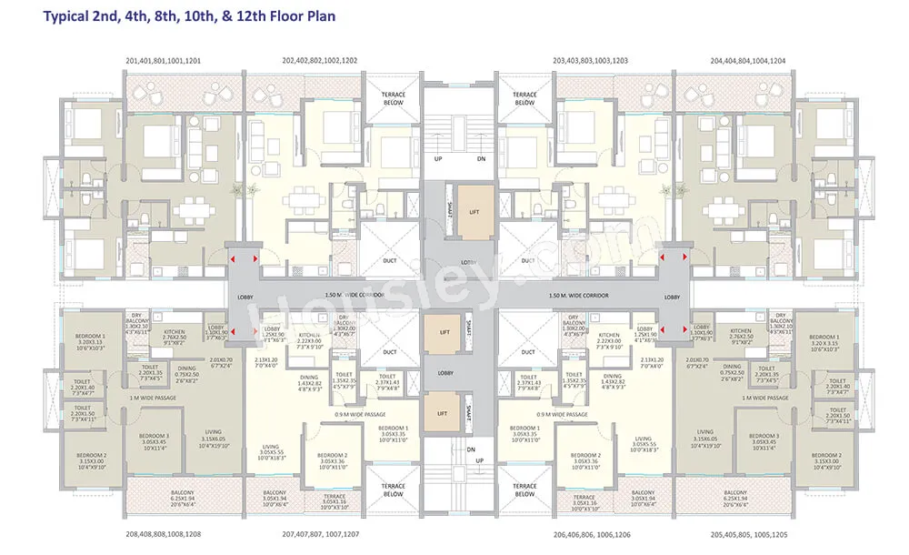 Kolte Patil Springshire Floor plan 3