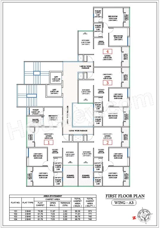 Triaa Kosmic kourtyard Floor plan 3