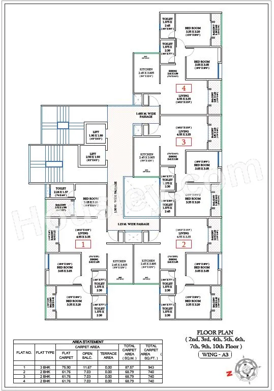 Triaa Kosmic kourtyard Floor plan 4