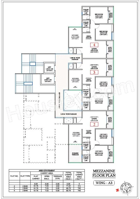 Triaa Kosmic kourtyard Floor plan 6
