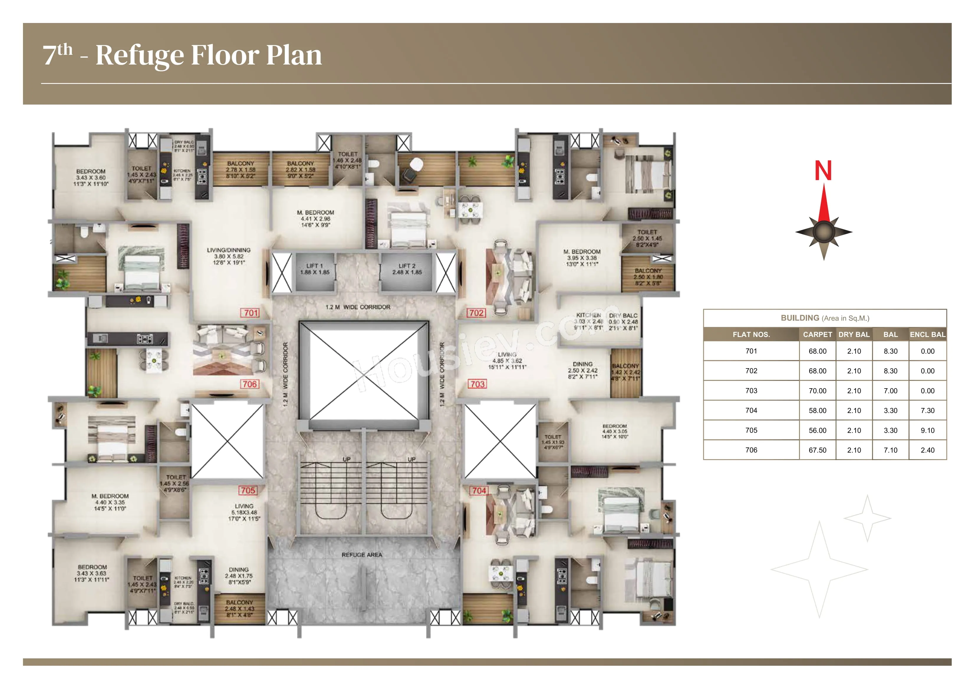 Kumar Panache Floor plan 2