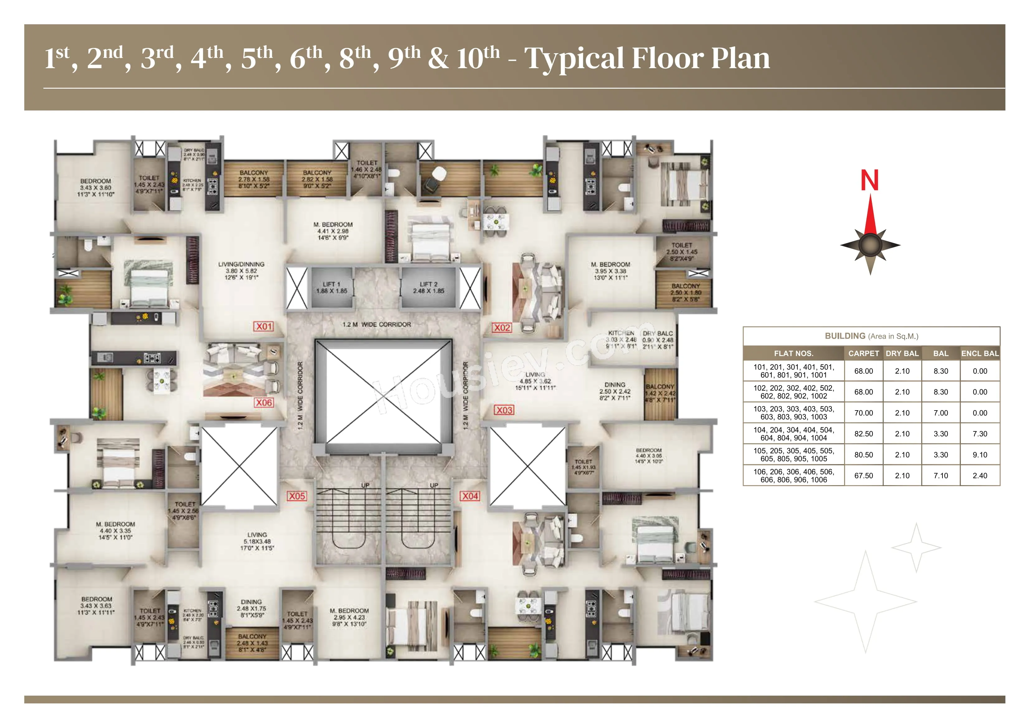 Kumar Panache Floor plan 3
