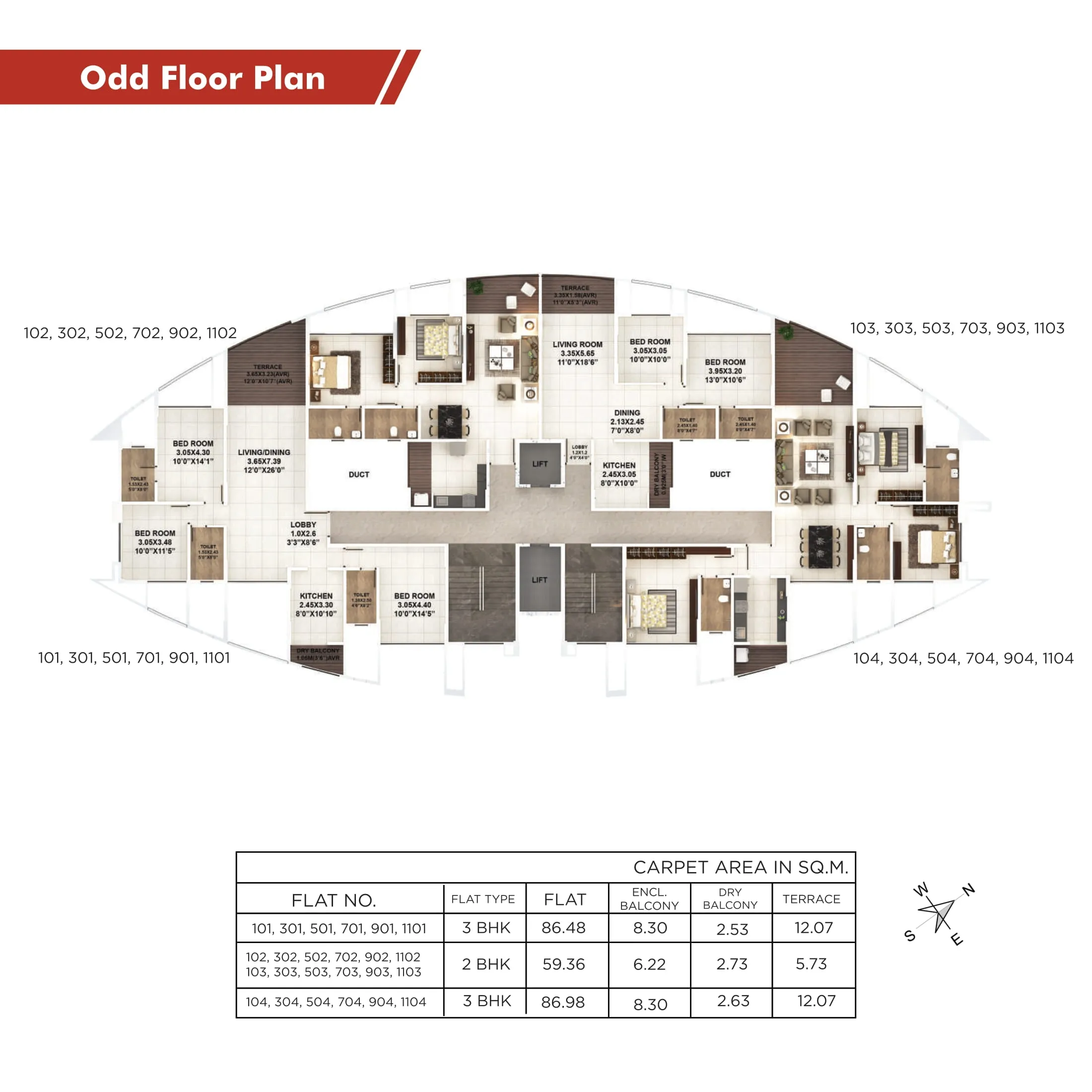 Kumar Papillon Floor plan 1