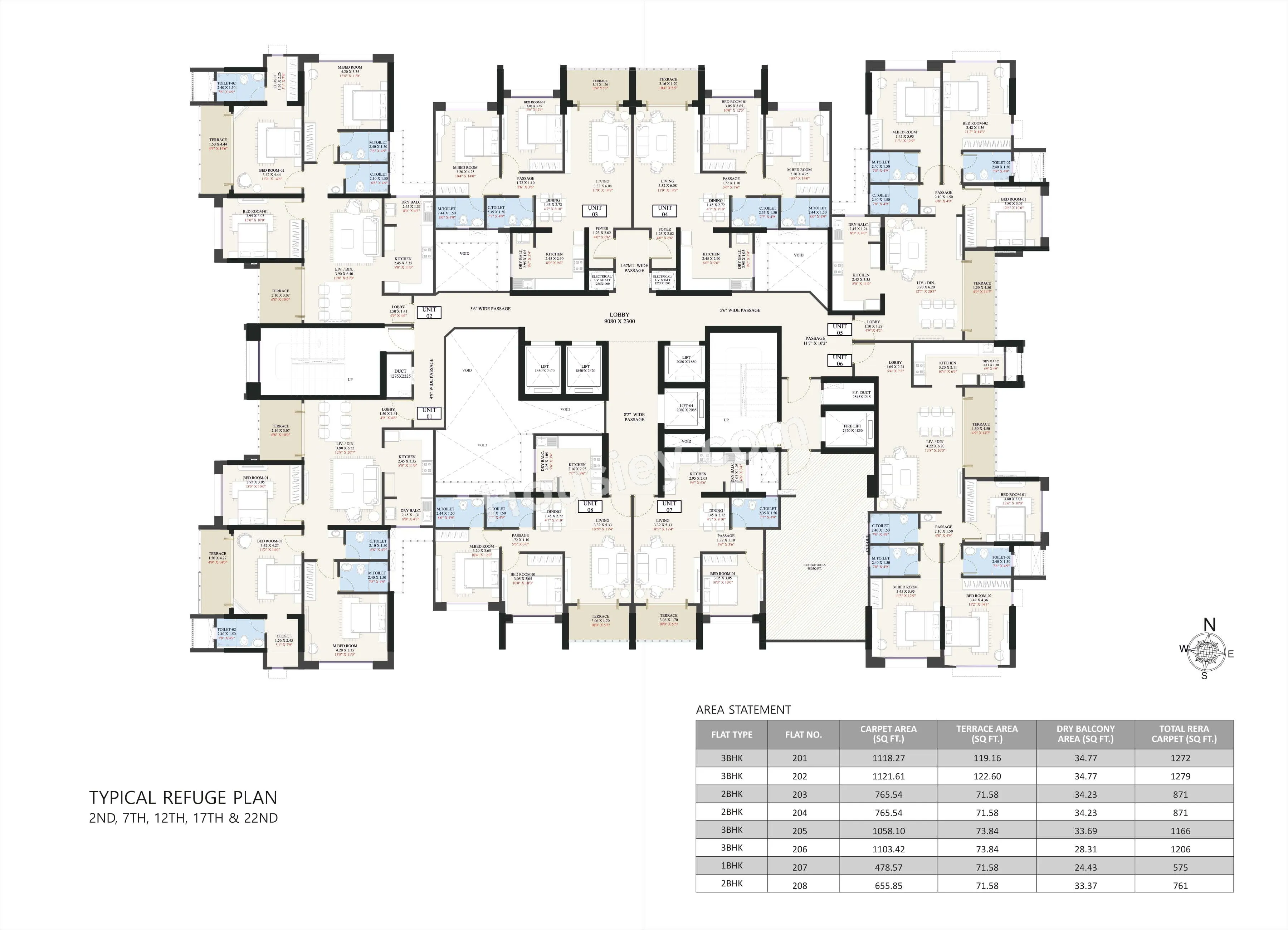 Kundan Eternia 2O Floor plan 2