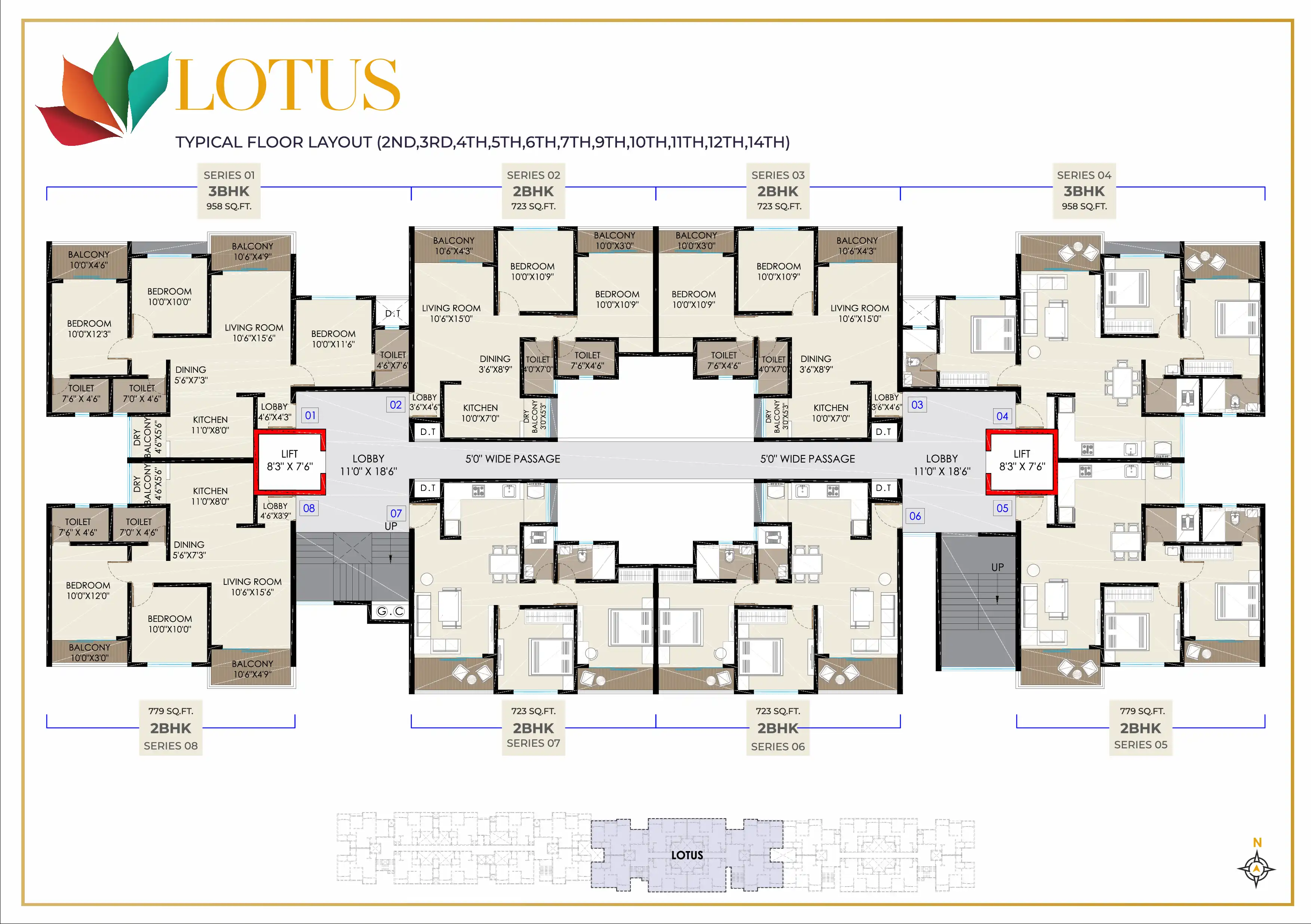 Landmark Luxuria Floor plan 1