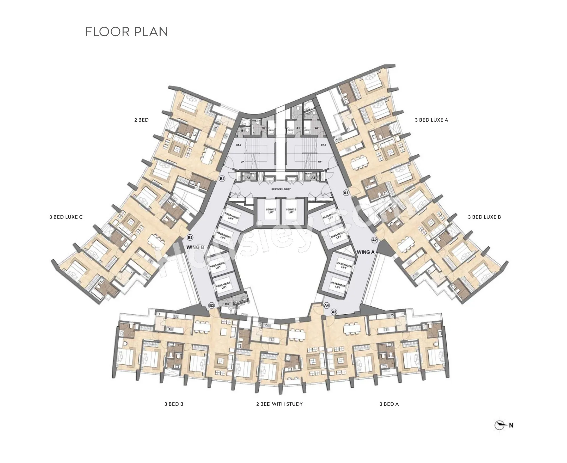 Lodha Adrina Floor plan 1