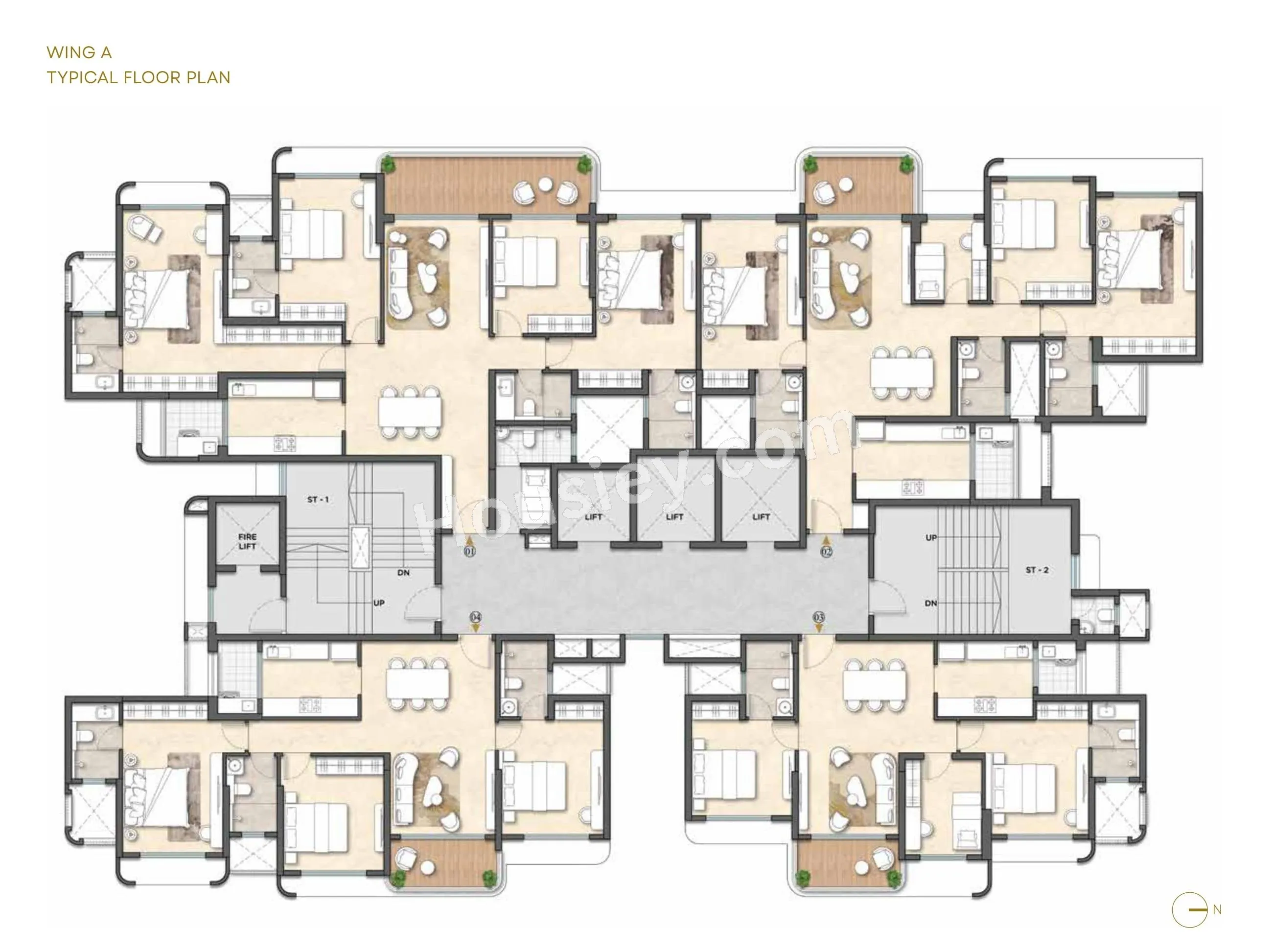 Lodha Altus Floor plan 1