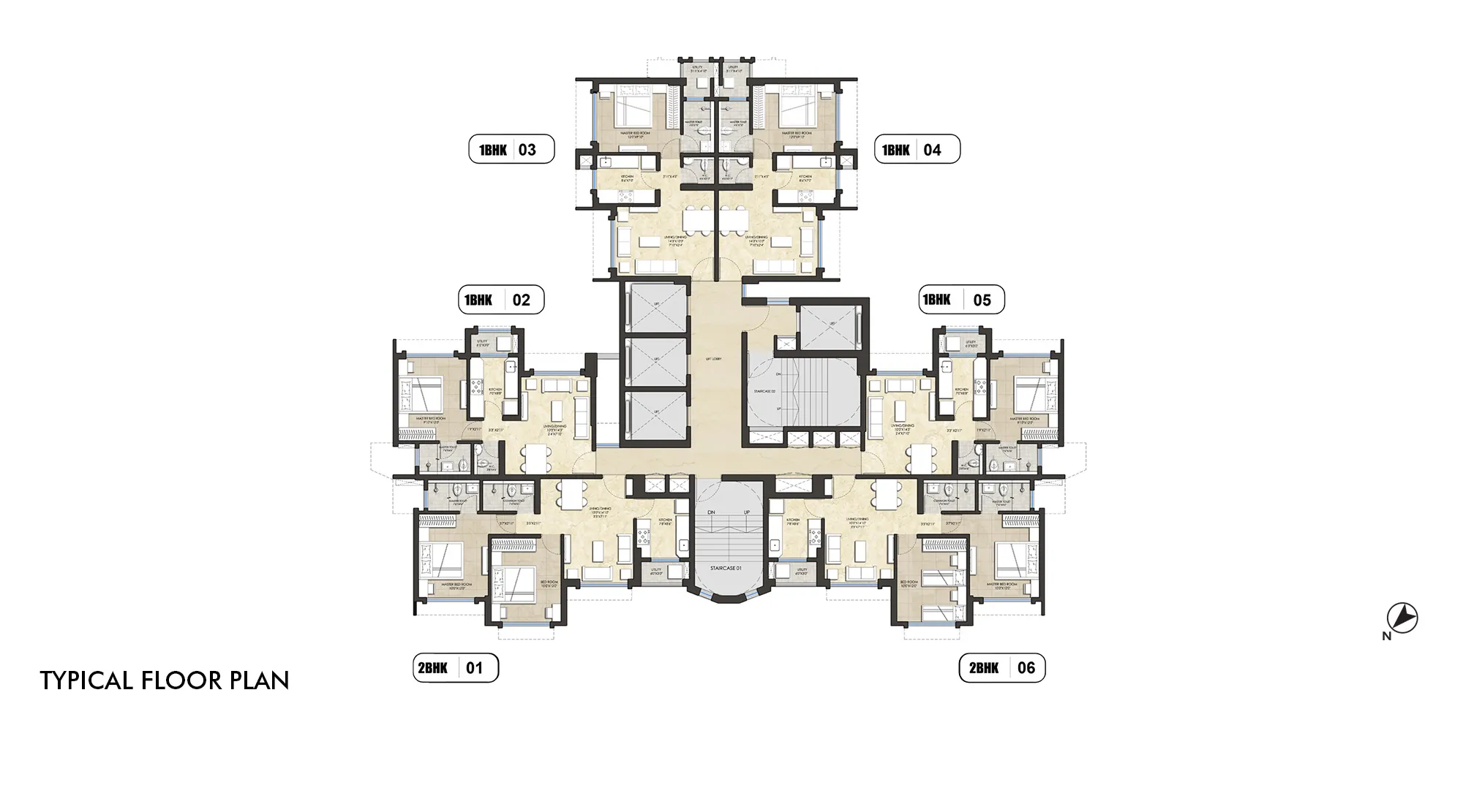 Lodha Amara Floor plan 1