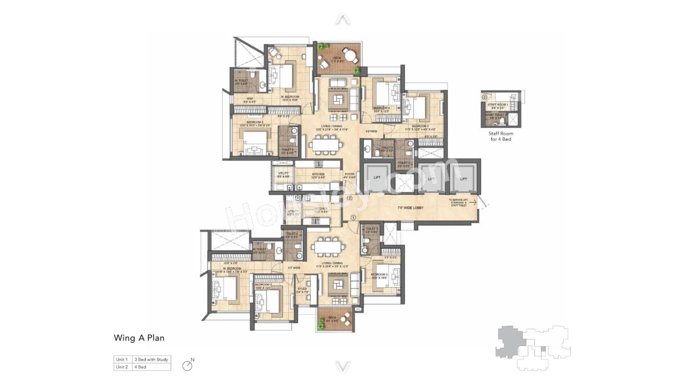 Lodha Bellevue Floor plan 1