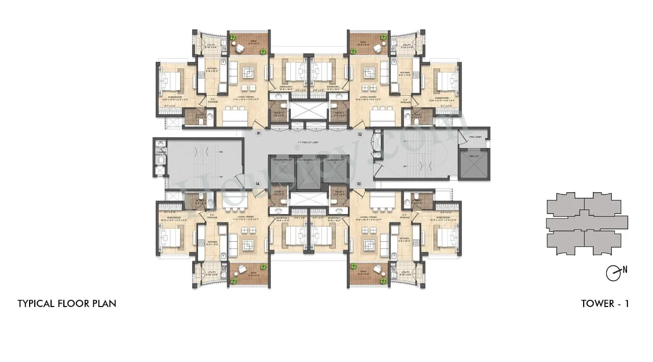 Lodha Divino Floor plan 1