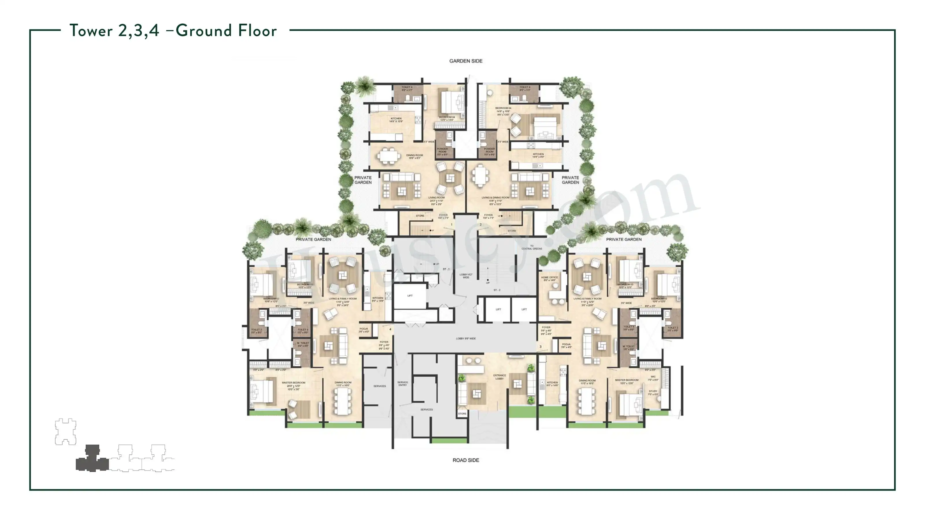 Lodha Giardino Floor plan 4