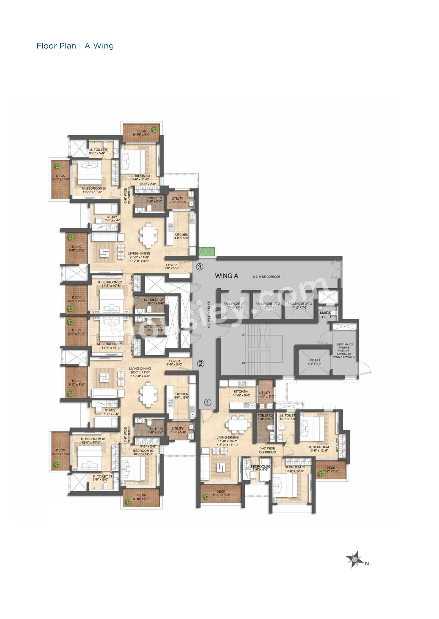 Lodha New Cuffe Parade Floor plan 1