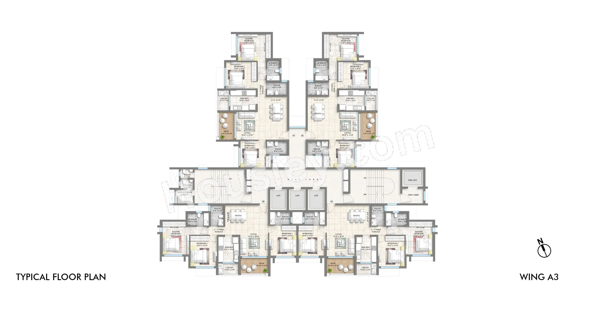 Lodha Riservo Floor plan 1