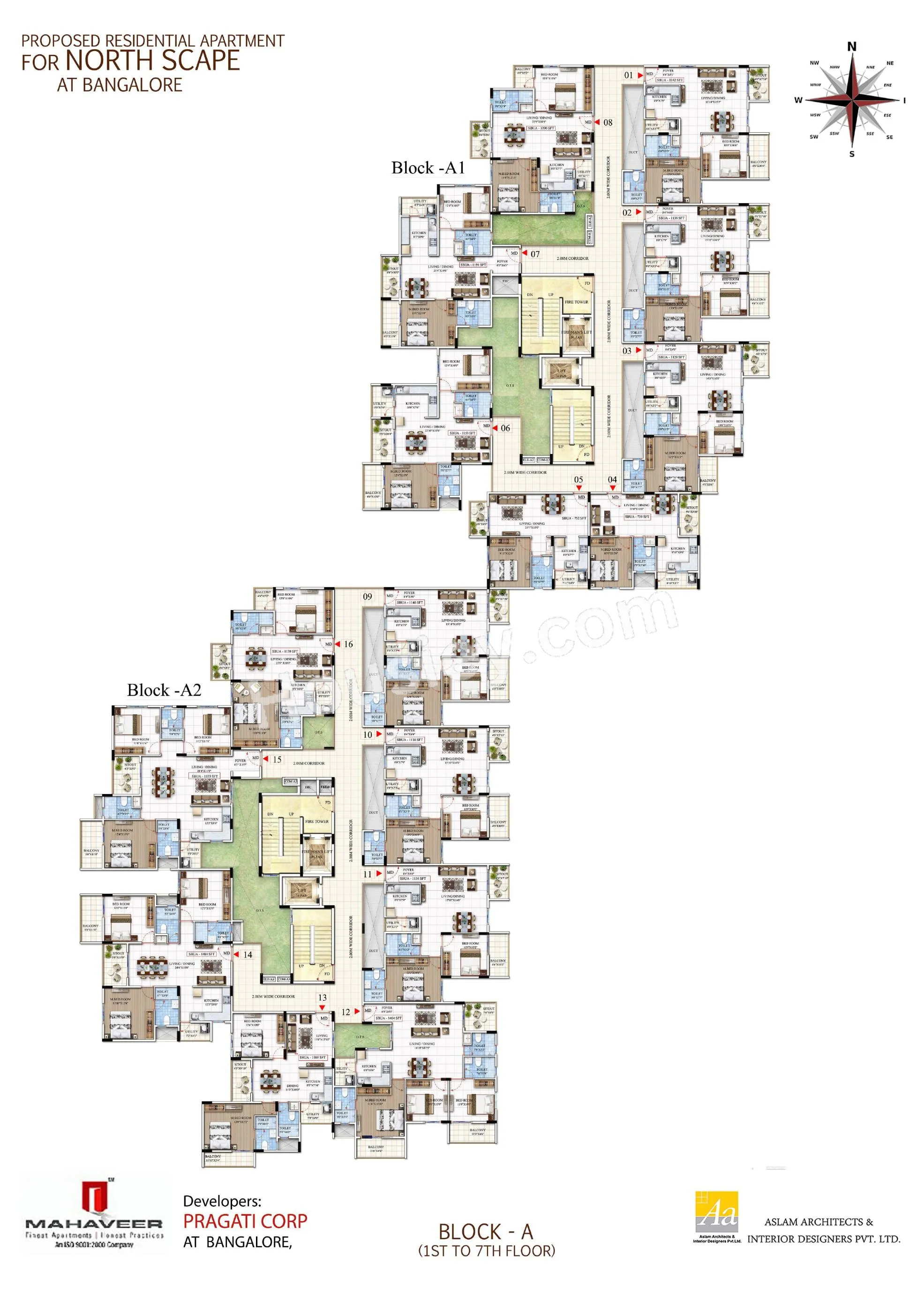 Mahaveer Northscape Floor plan 1