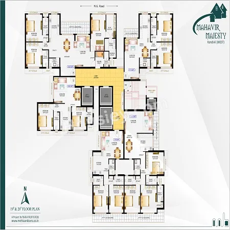 Mahavir Majesty Floor plan 2