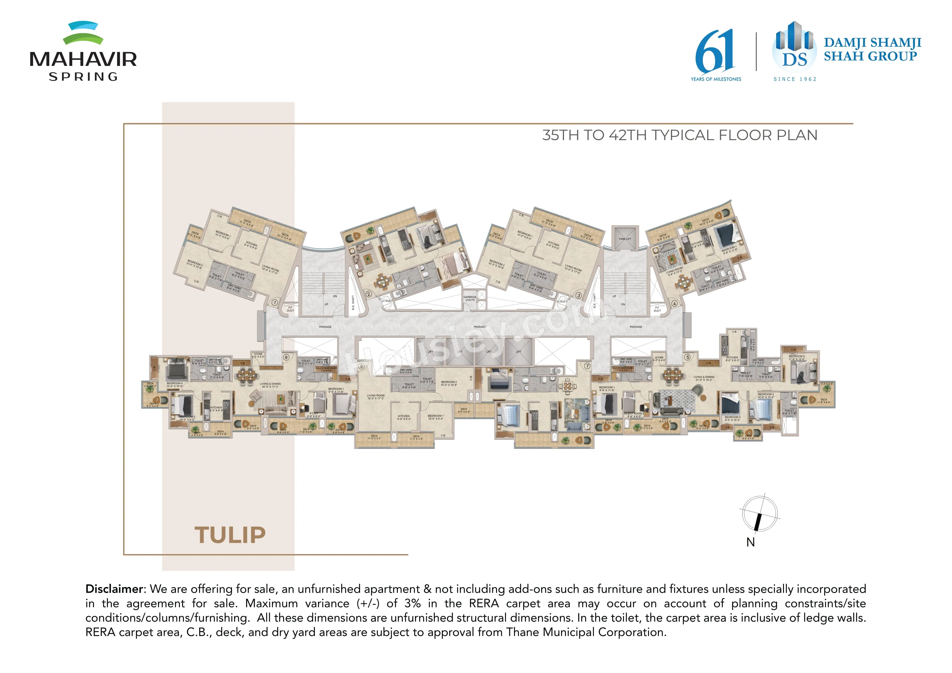 Mahavir Spring Daffodil Floor plan 2