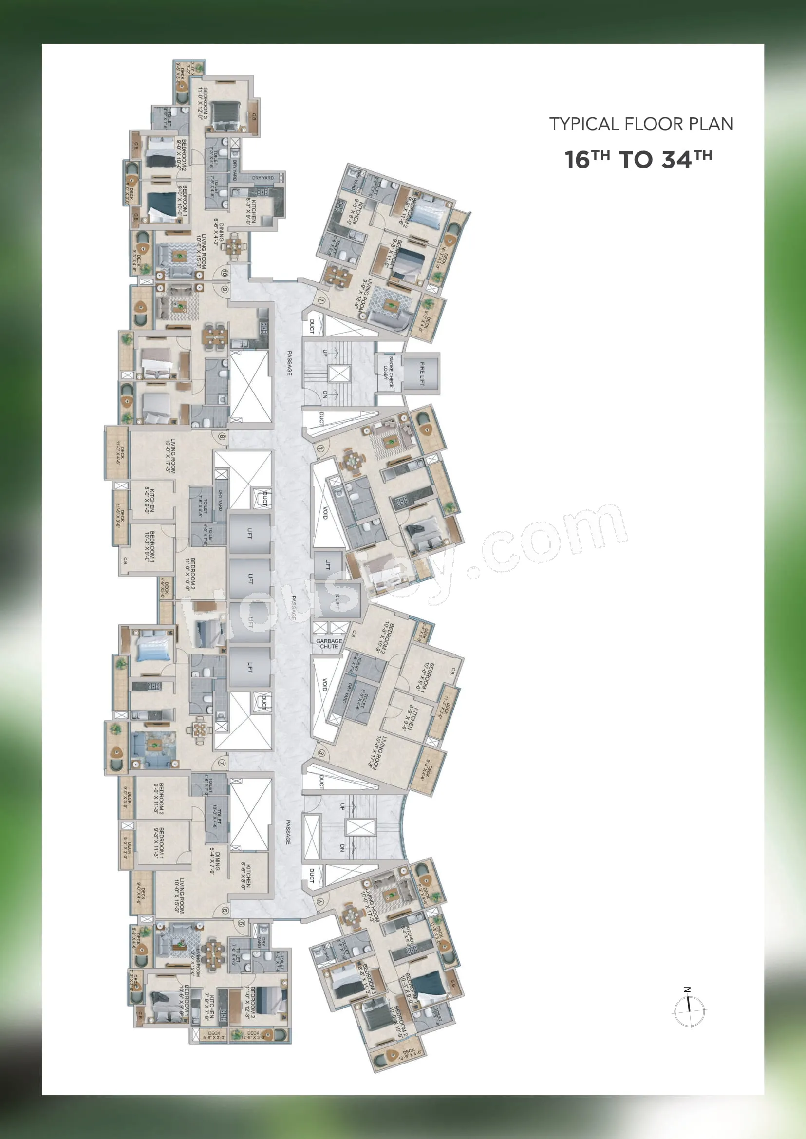 Mahavir Spring Daffodil Floor plan 3