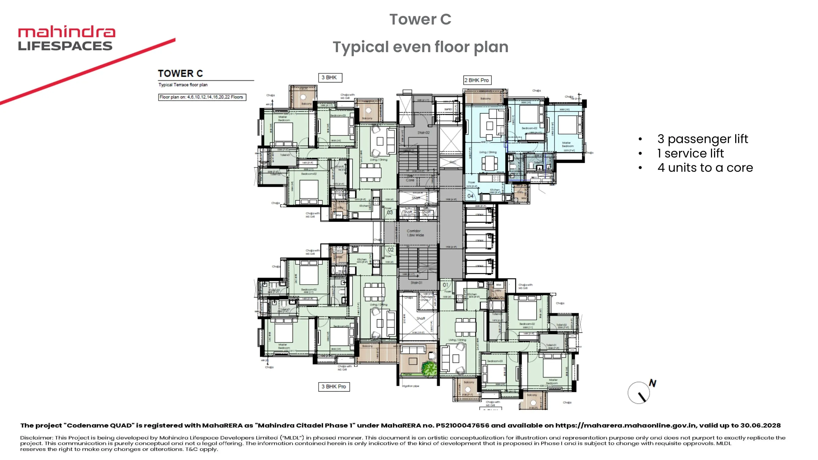 Mahindra Citadel Floor plan 3