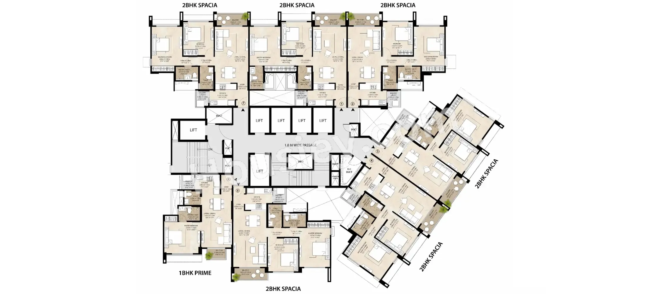 Mahindra Nestalgia Floor plan 3