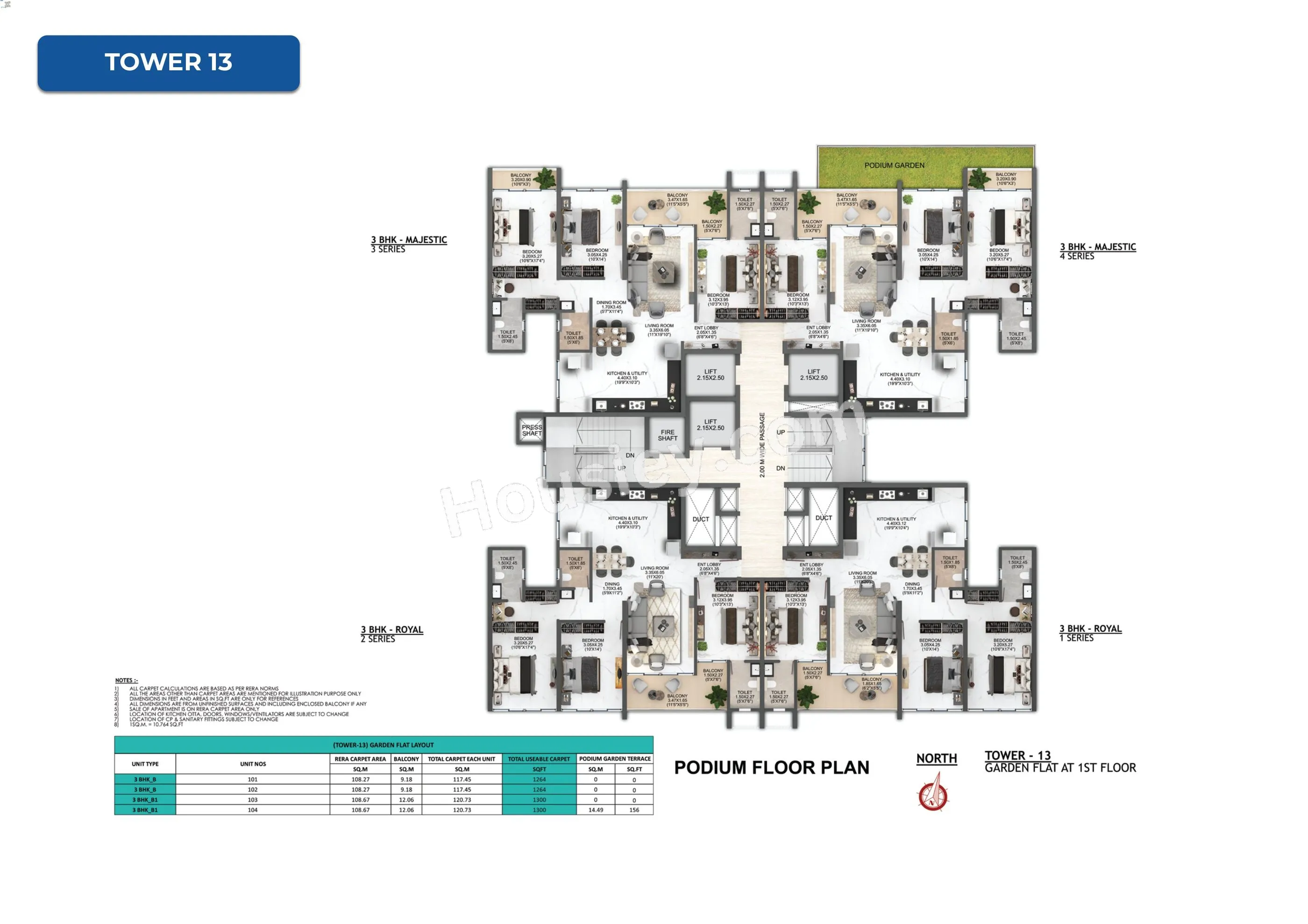 Majestique Evolvus Floor plan 13