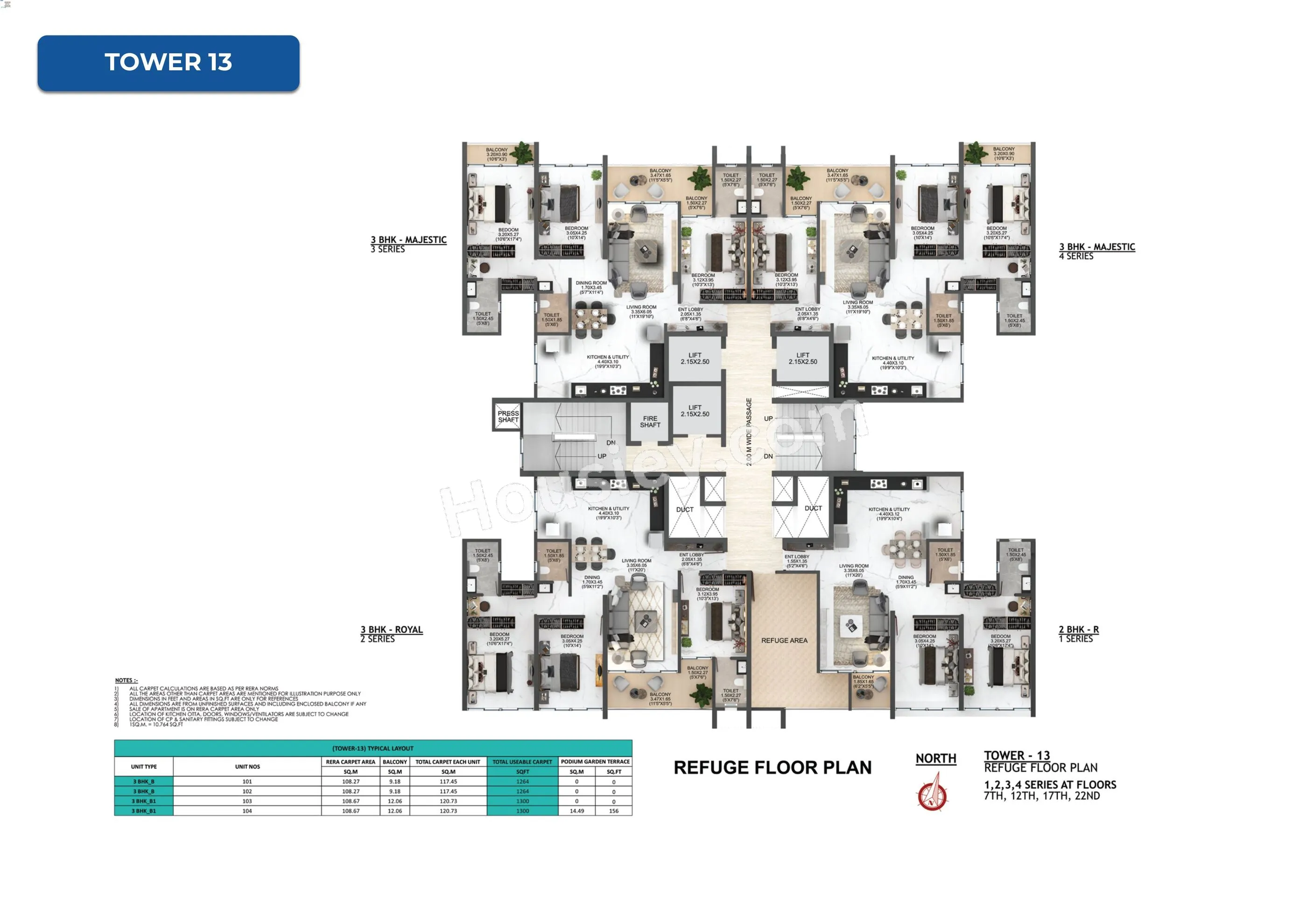 Majestique Evolvus Floor plan 14
