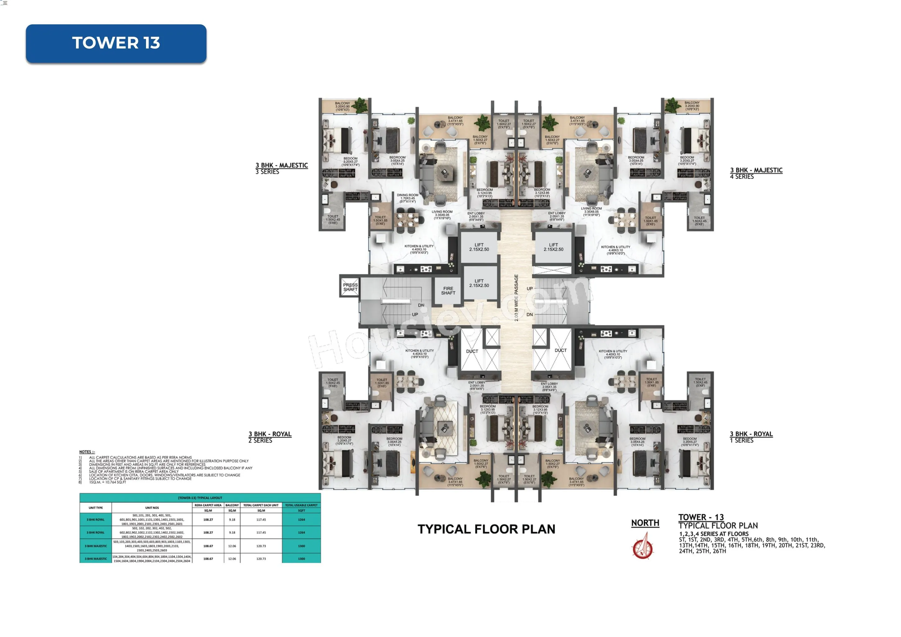 Majestique Evolvus Floor plan 15