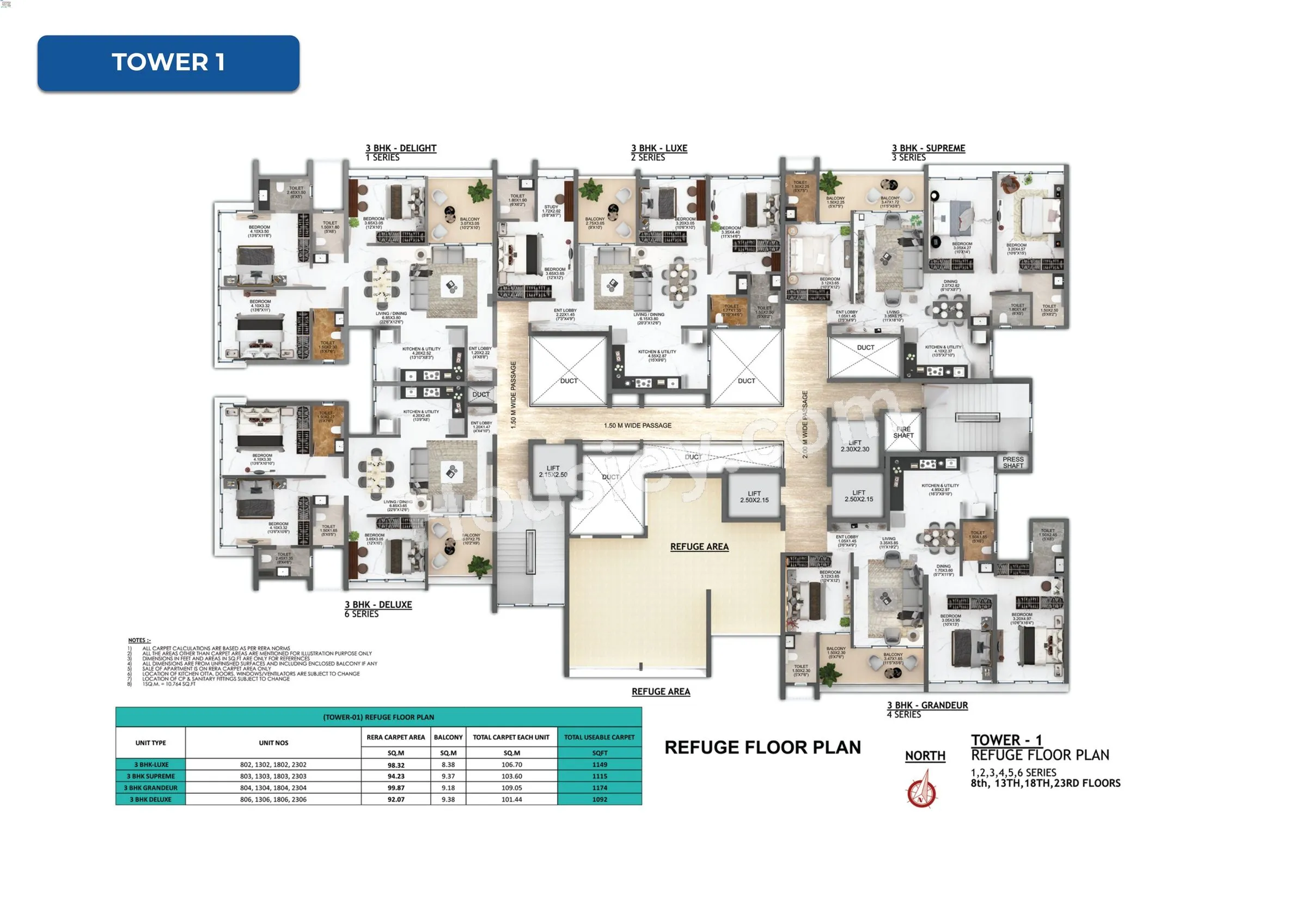 Majestique Evolvus Floor plan 2