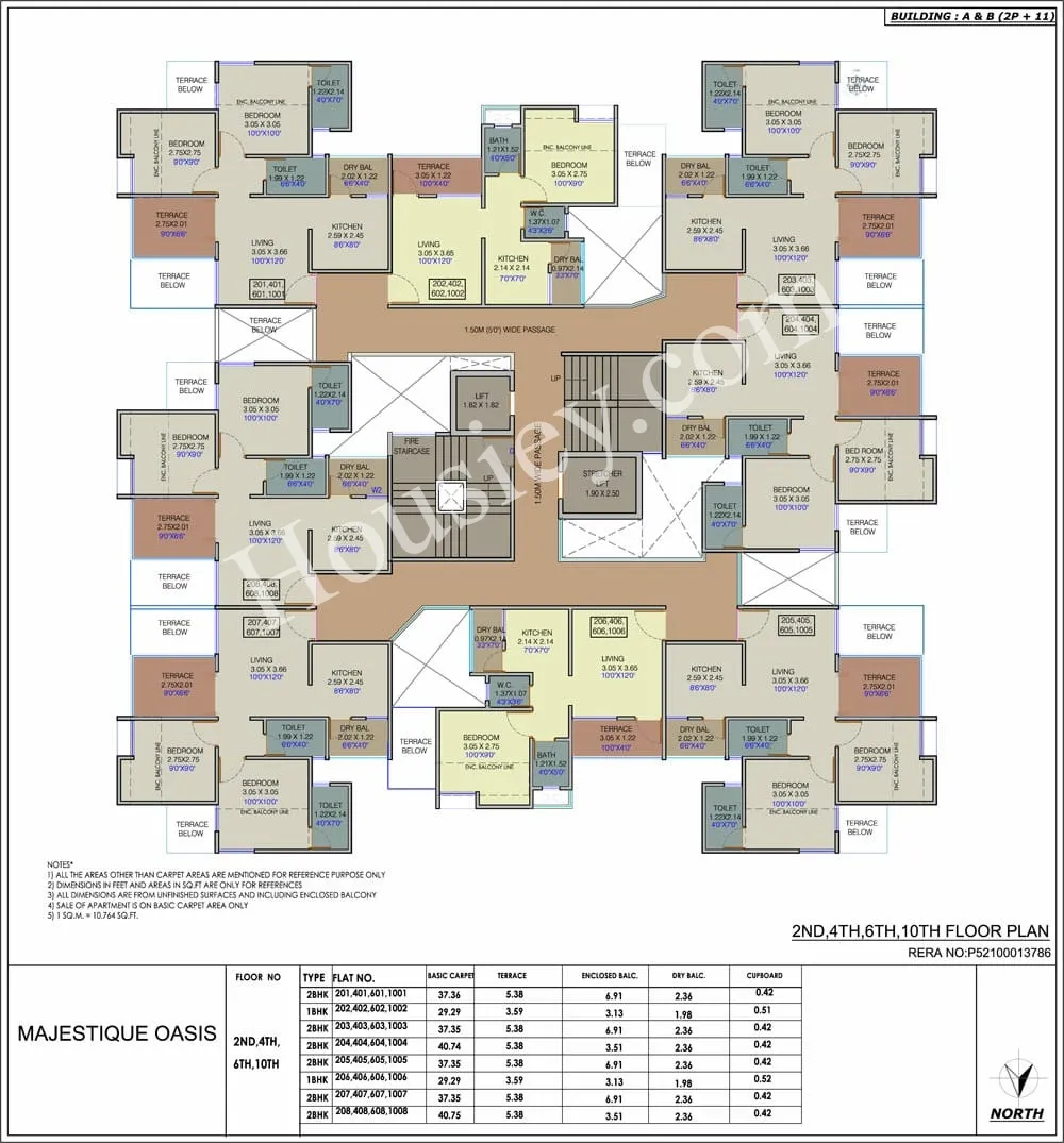 Majestique Oasis Floor plan 1
