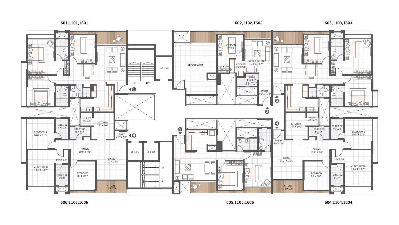 Manav La Moda Floor plan 4
