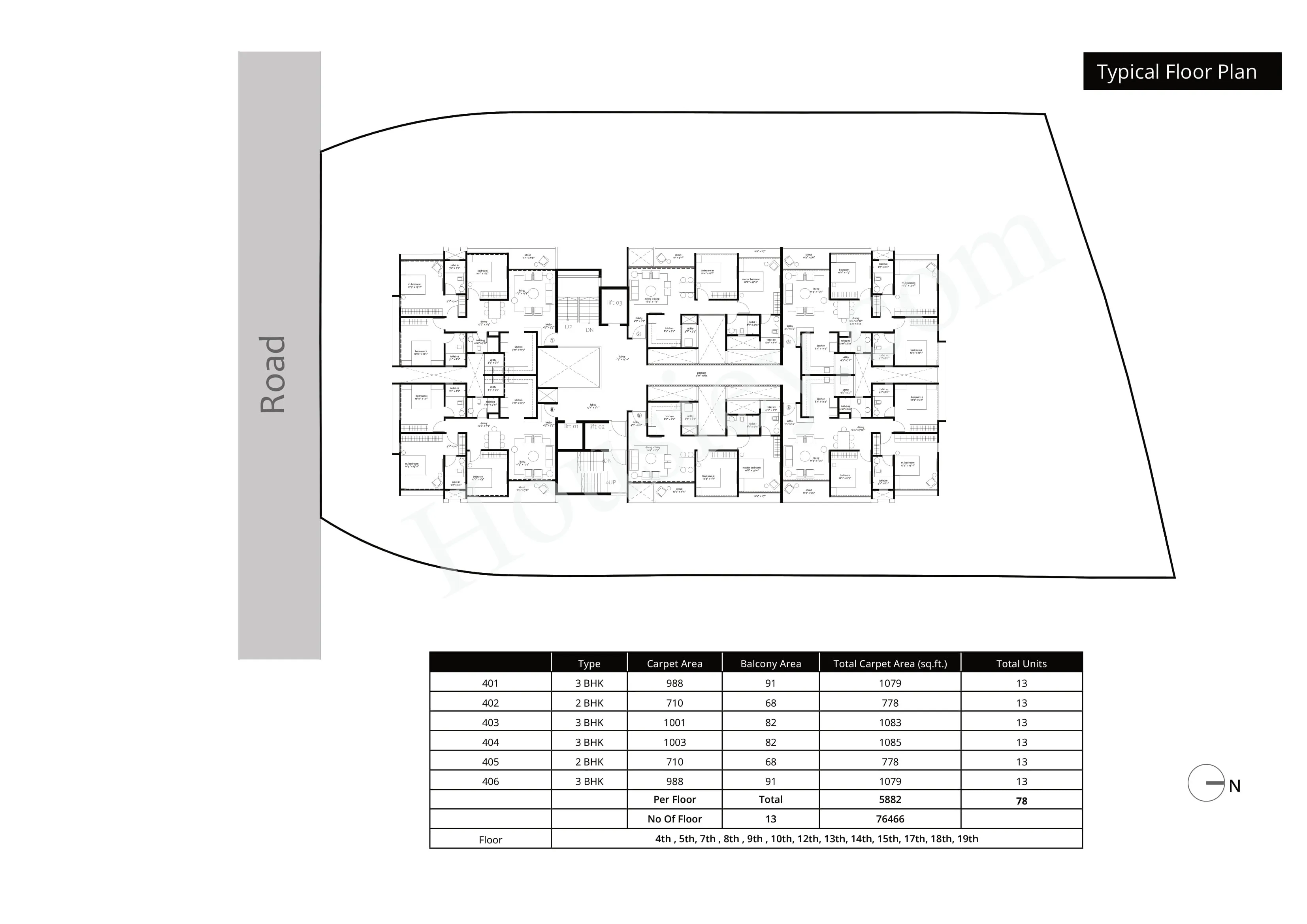 Manav La Moda Floor plan 2