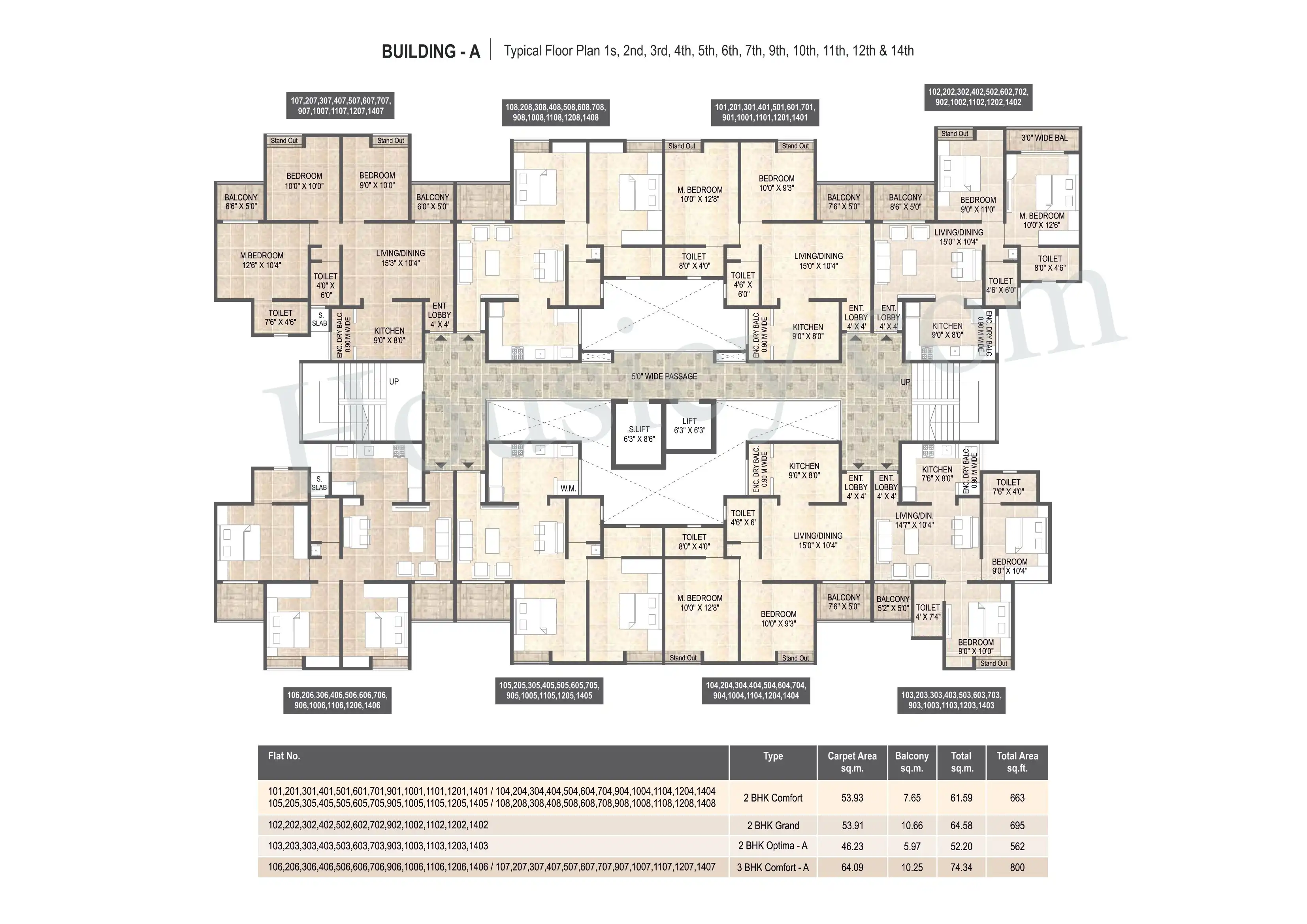 Mangalam Life Park Floor plan 1