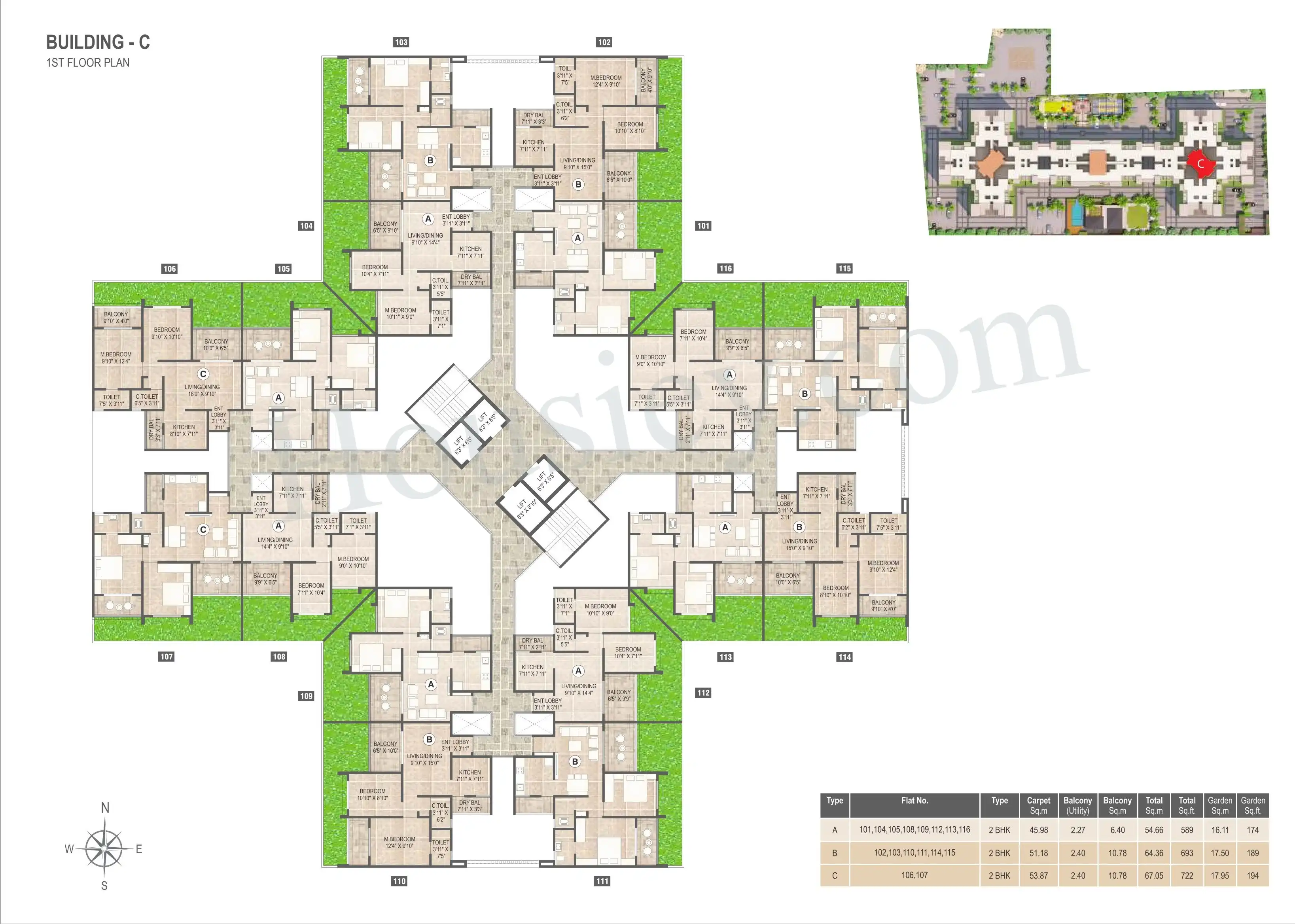 Mangalam Breeze Floor plan 5