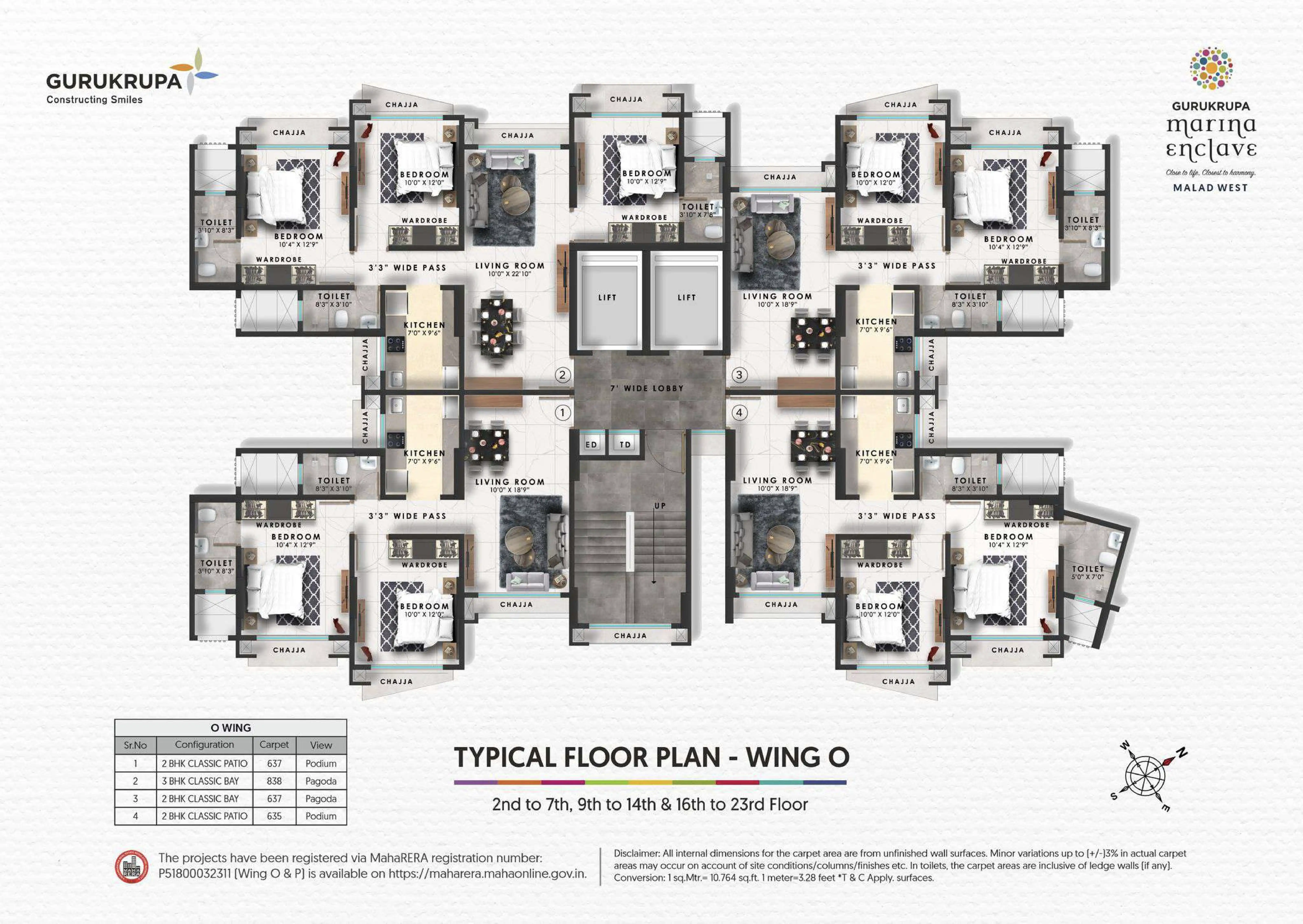 Gurukrupa Marina Enclave Floor plan 1