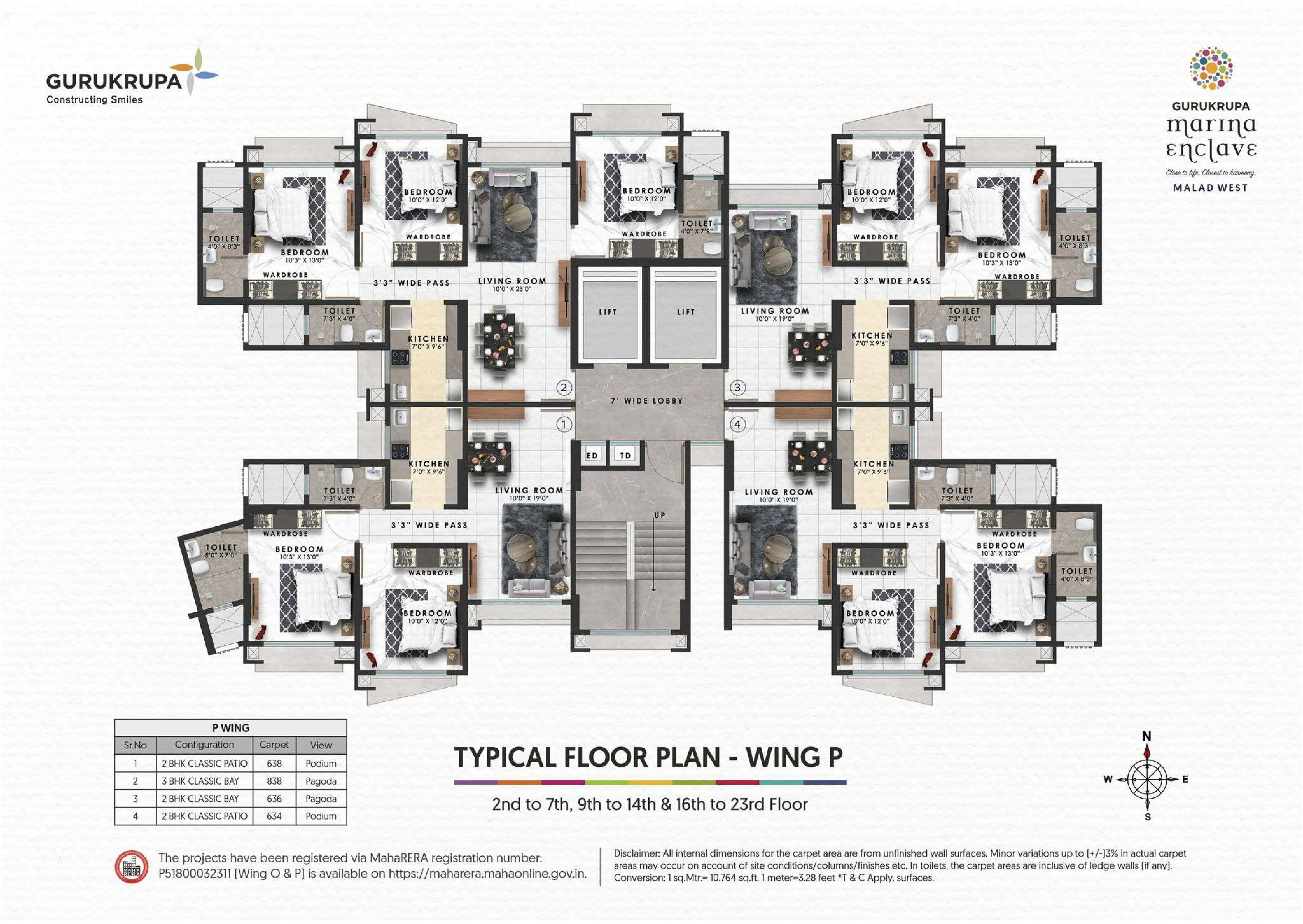 Gurukrupa Marina Enclave Floor plan 2