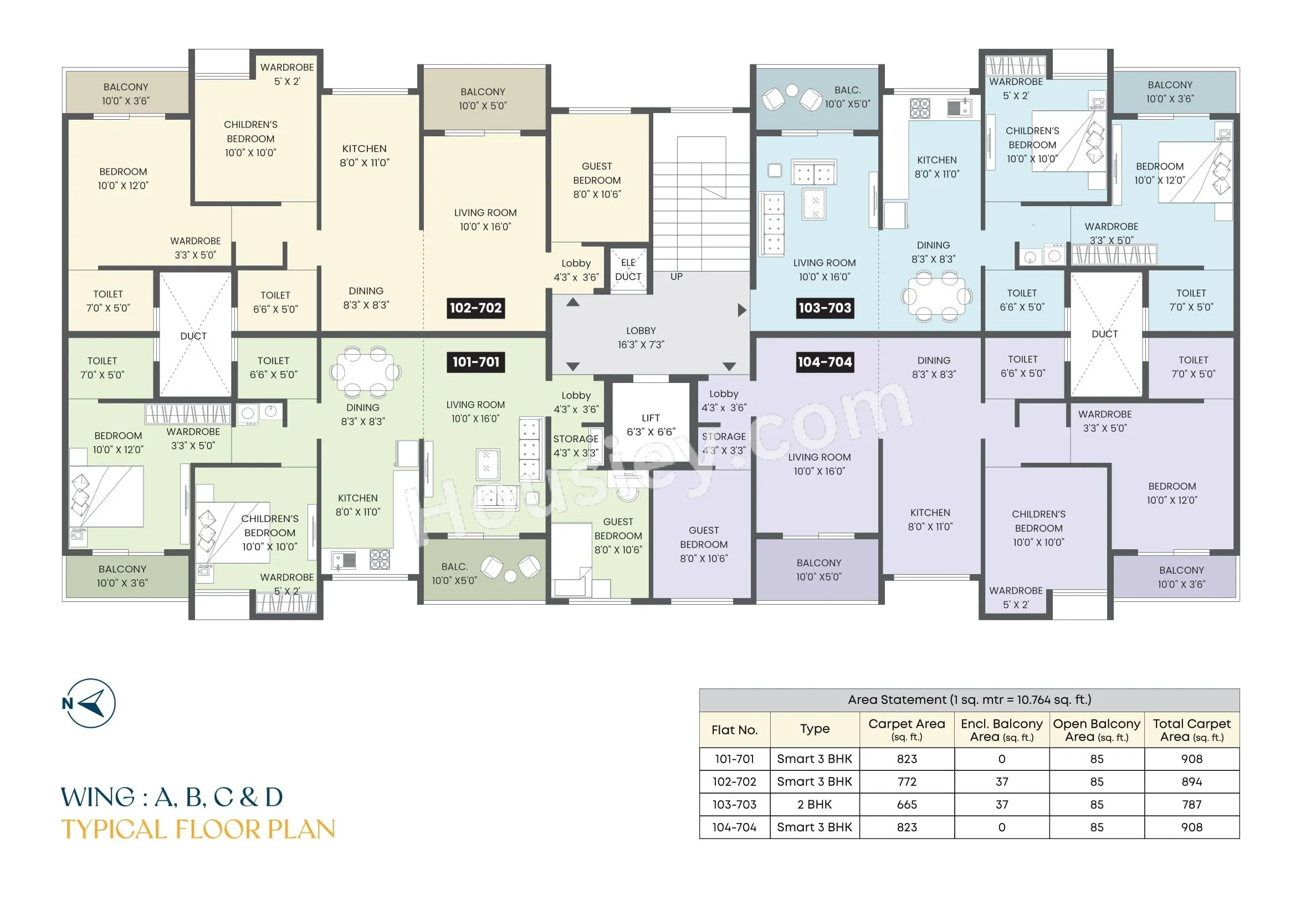 Maruti 7 Verve Floor Plan