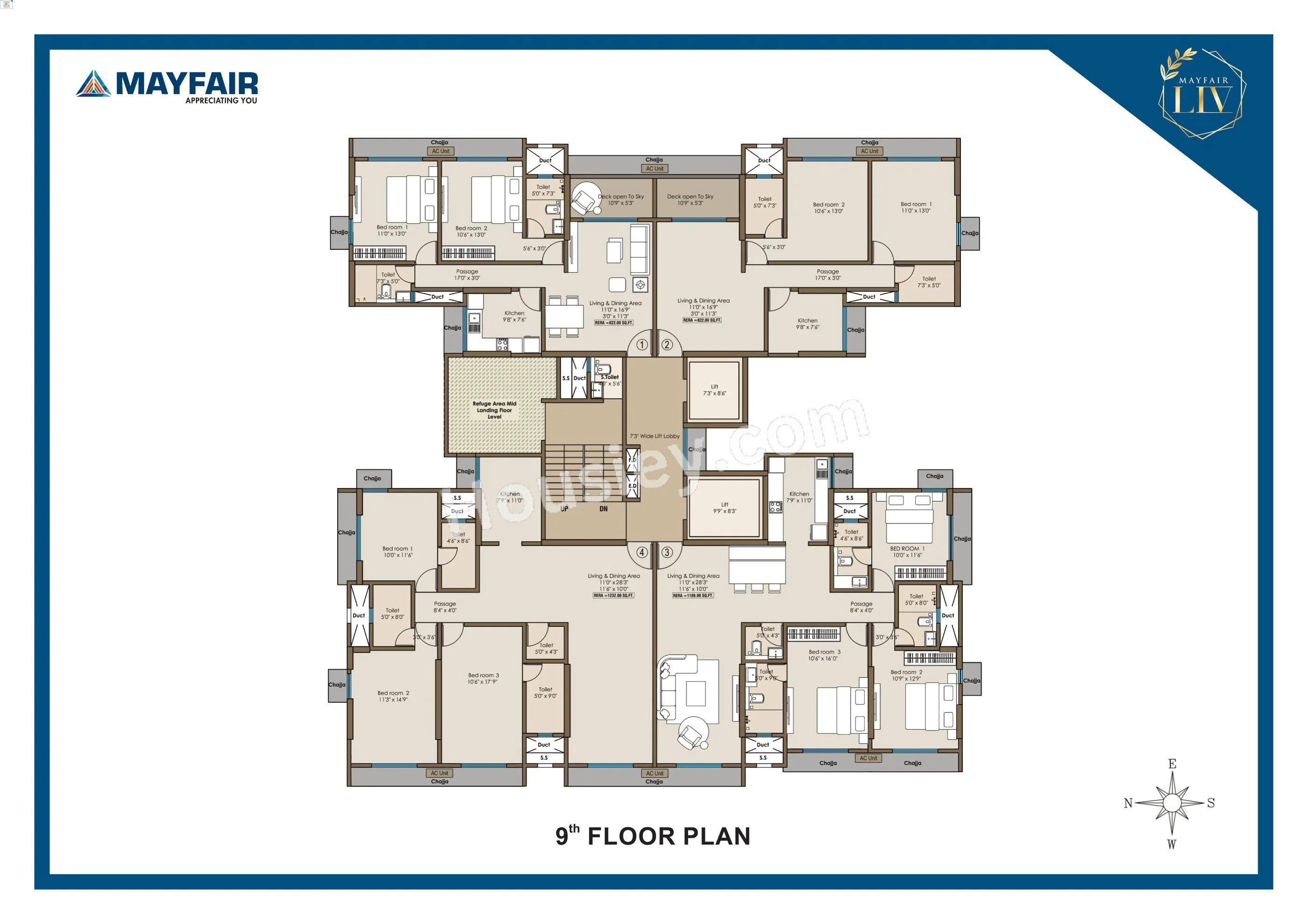 Mayfair LIV Floor plan 1