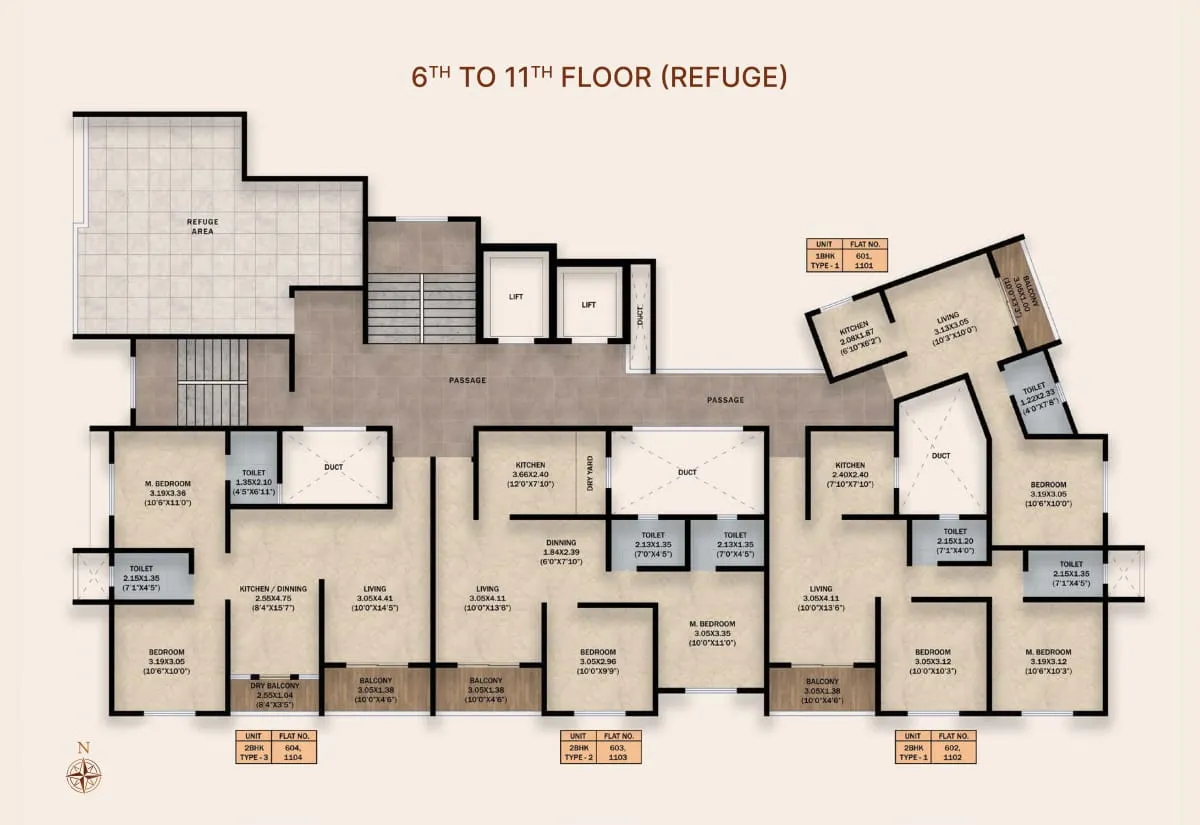 Manav Midtown One Floor plan 1
